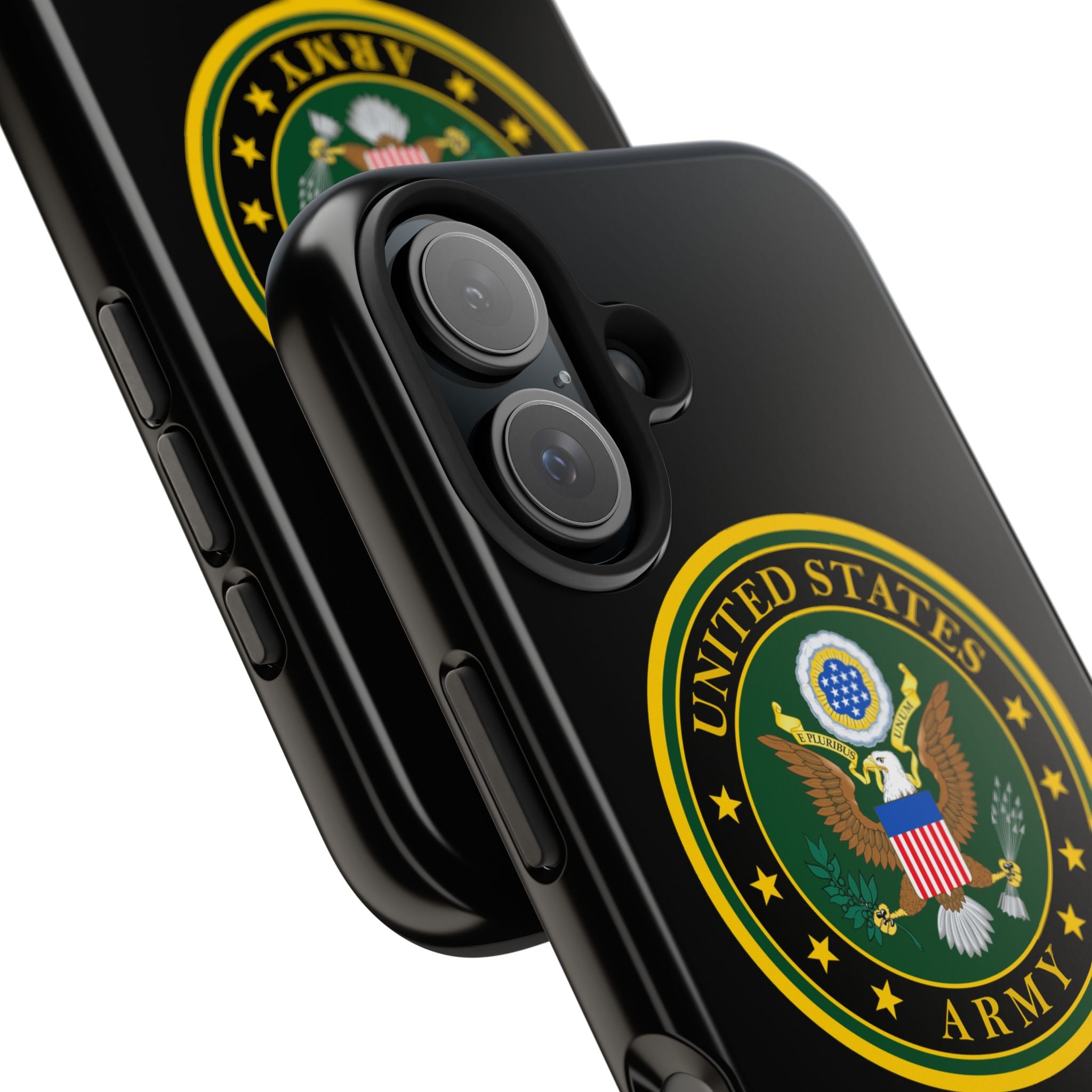Army Emblem Tough Phone Case — Custom Text Military iPhone Cover