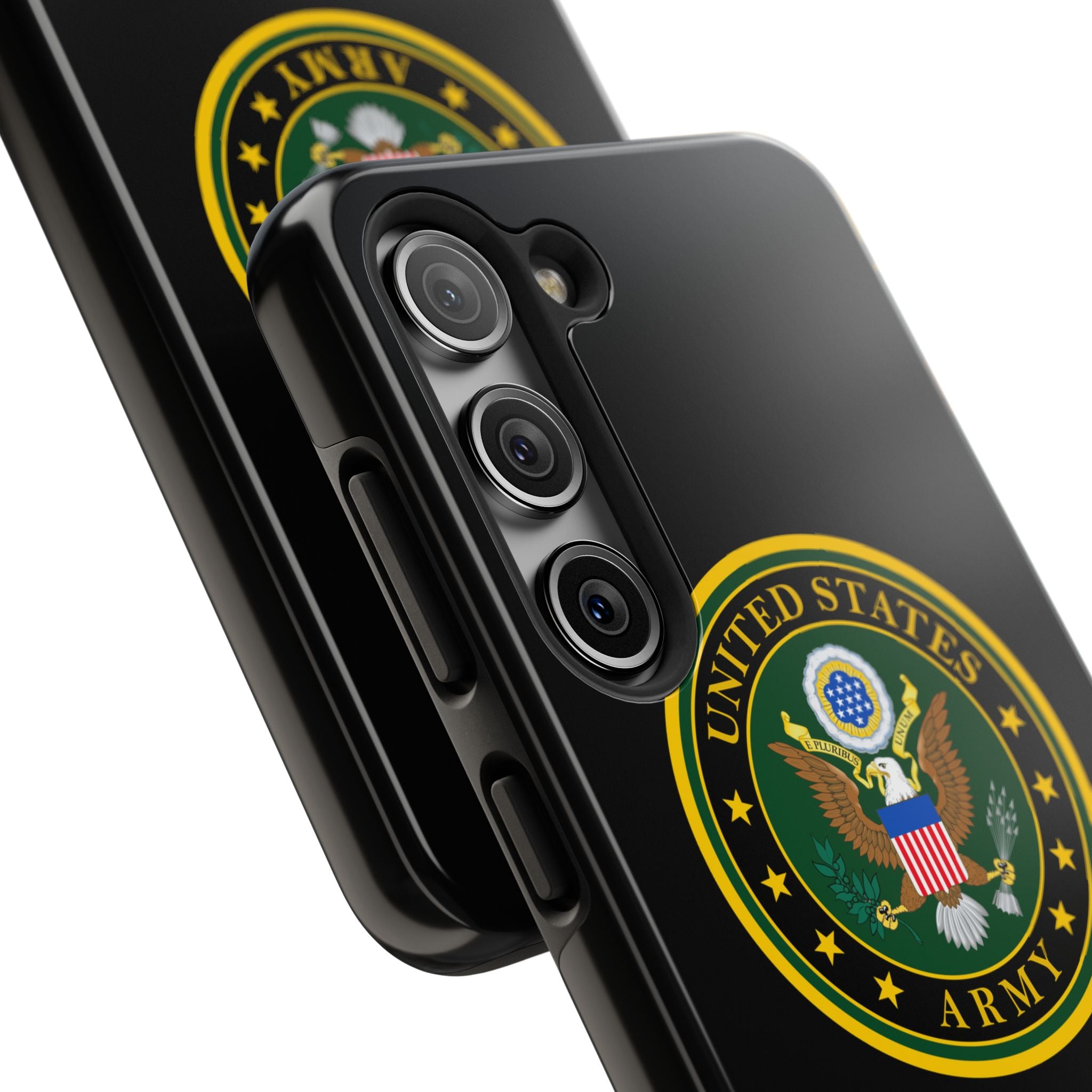 Army Emblem Tough Phone Case — Custom Text Military iPhone Cover