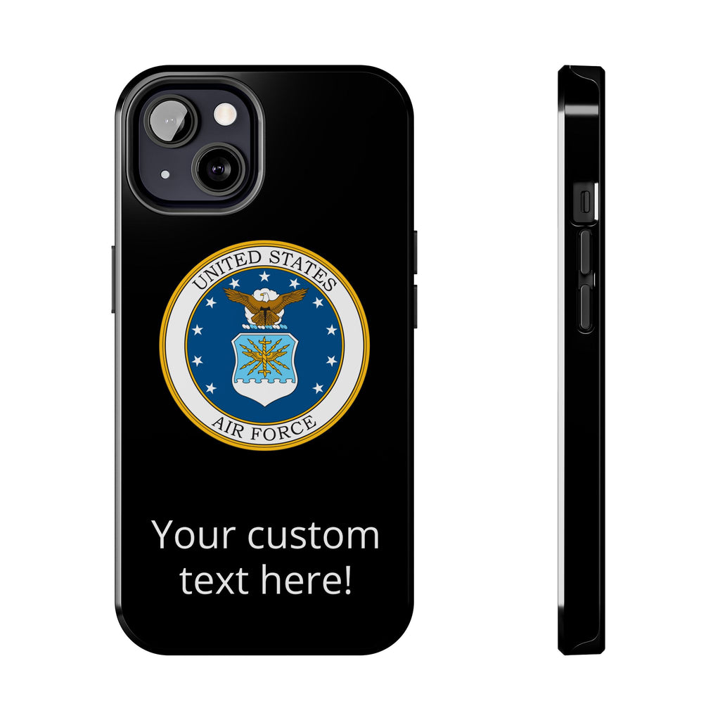 USAF Tough Phone Case — Personalized United States Air Force Emblem