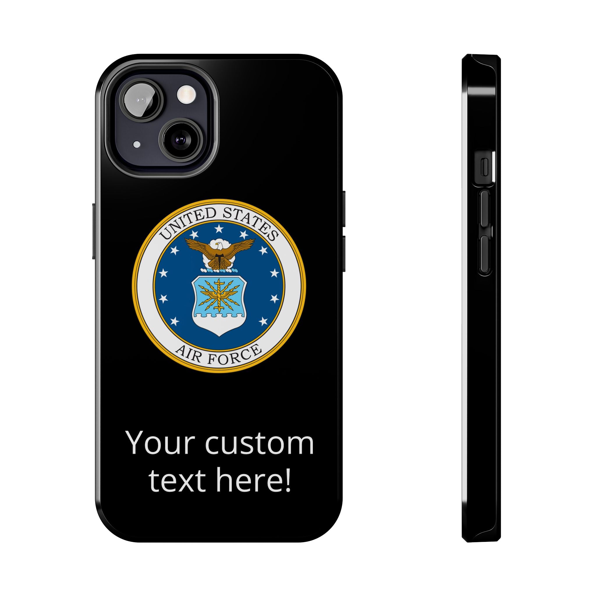 USAF Tough Phone Case — Personalized United States Air Force Emblem