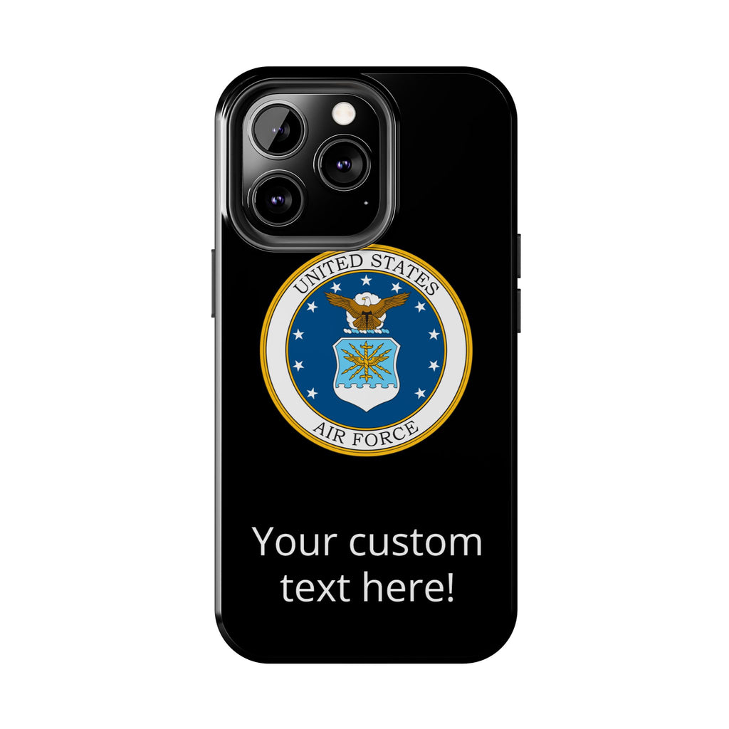 USAF Tough Phone Case — Personalized United States Air Force Emblem