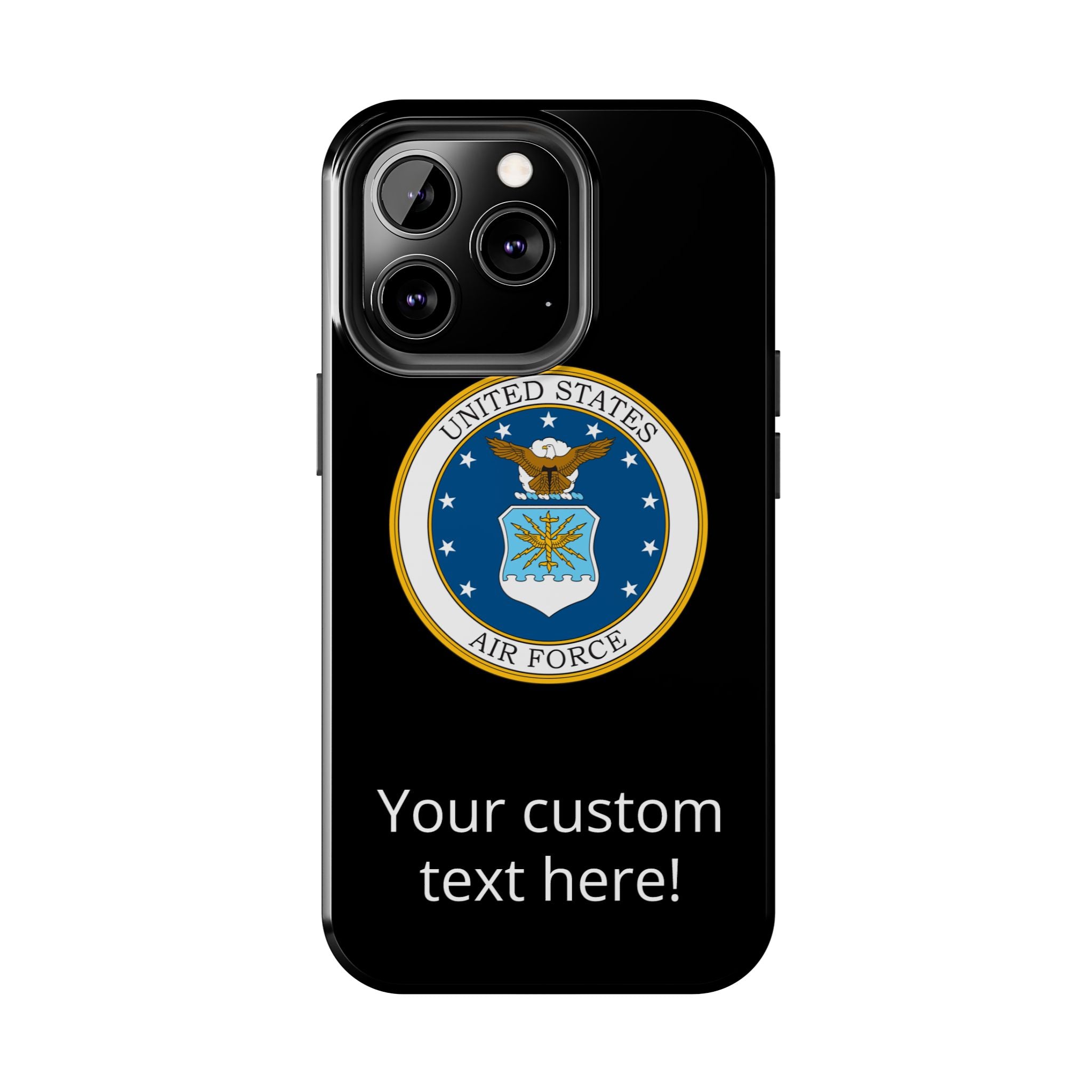 USAF Tough Phone Case — Personalized United States Air Force Emblem