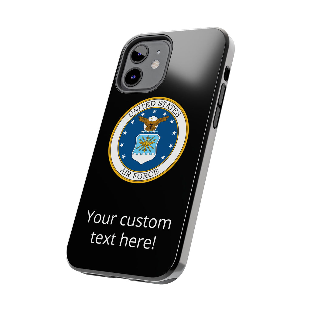 USAF Tough Phone Case — Personalized United States Air Force Emblem