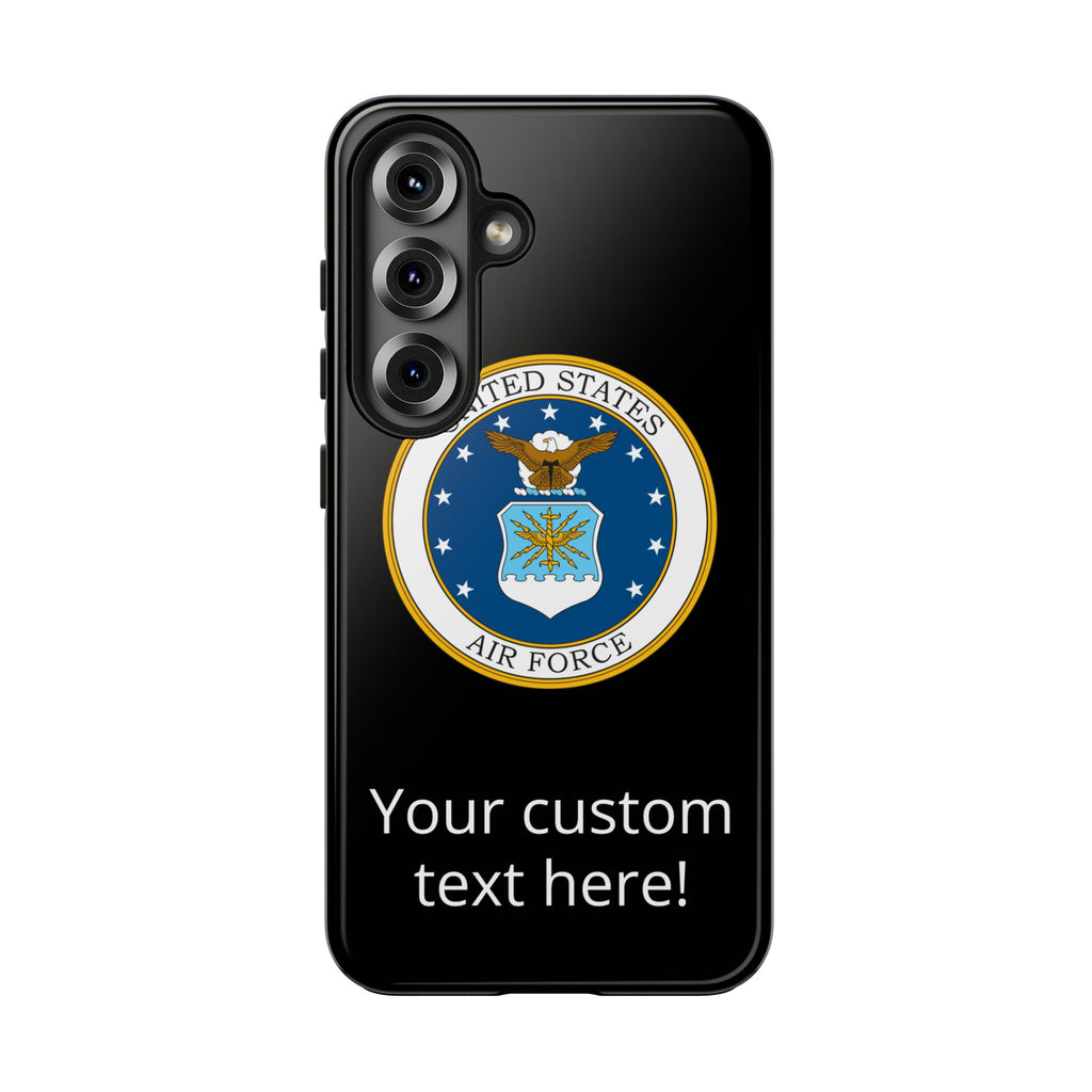 USAF Tough Phone Case — Personalized United States Air Force Emblem