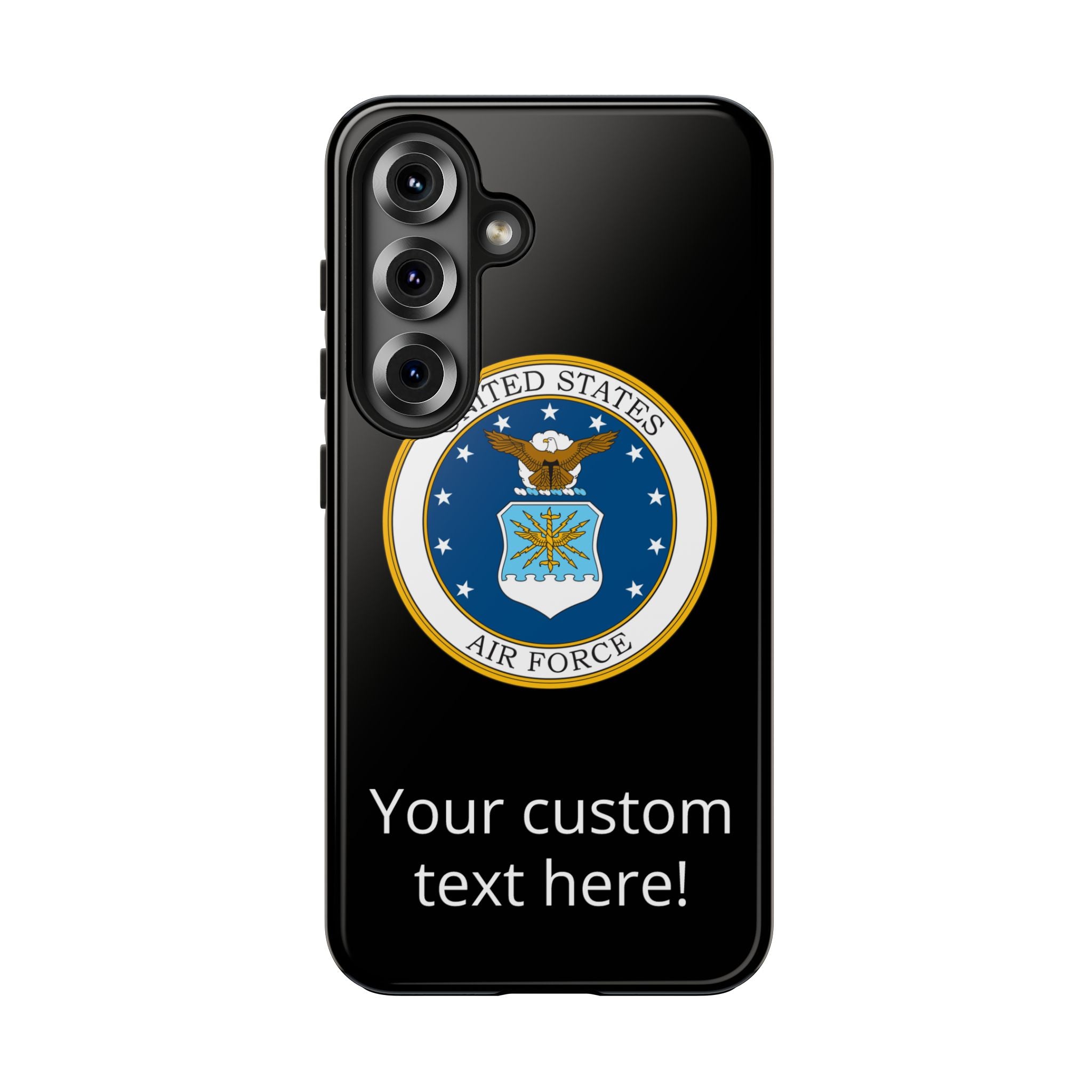 USAF Tough Phone Case — Personalized United States Air Force Emblem