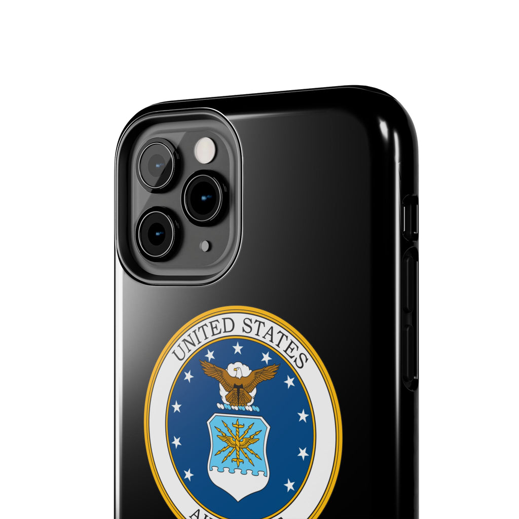 USAF Tough Phone Case — Personalized United States Air Force Emblem