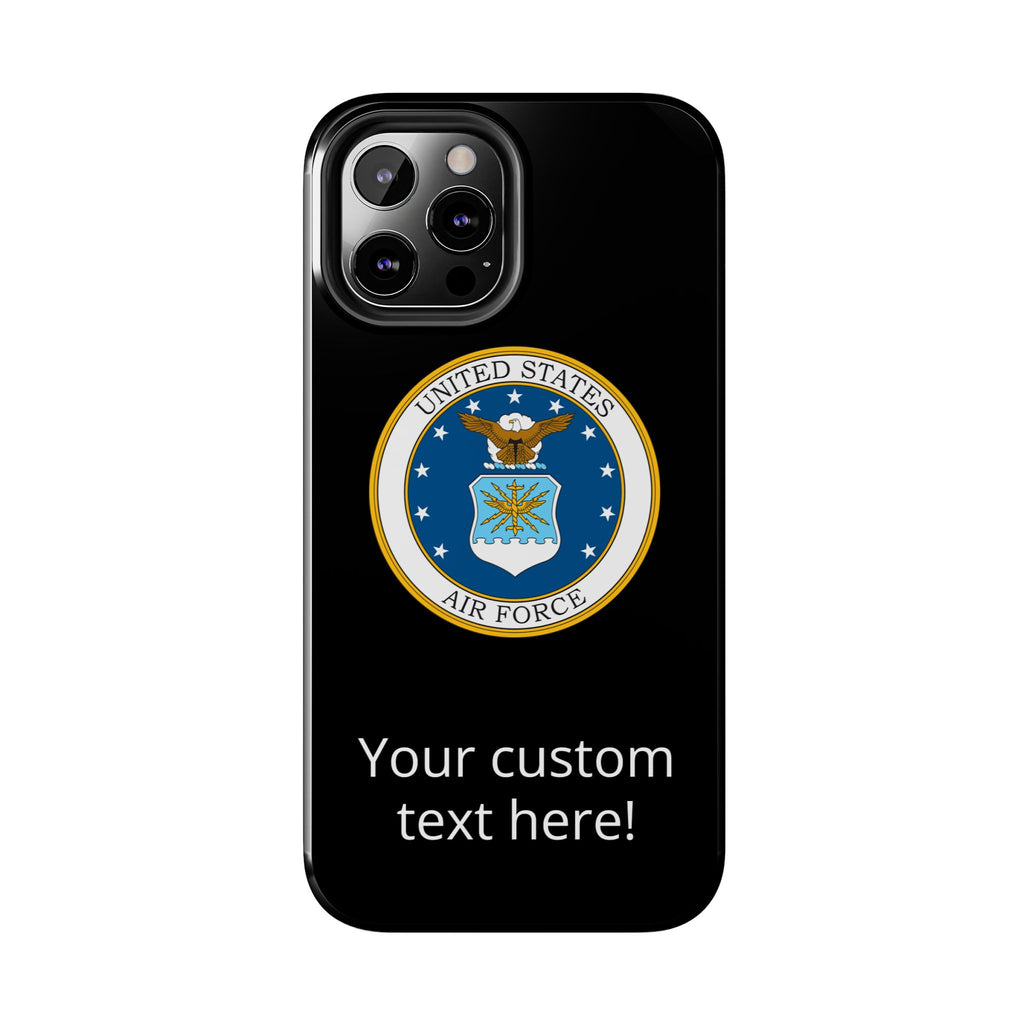 USAF Tough Phone Case — Personalized United States Air Force Emblem