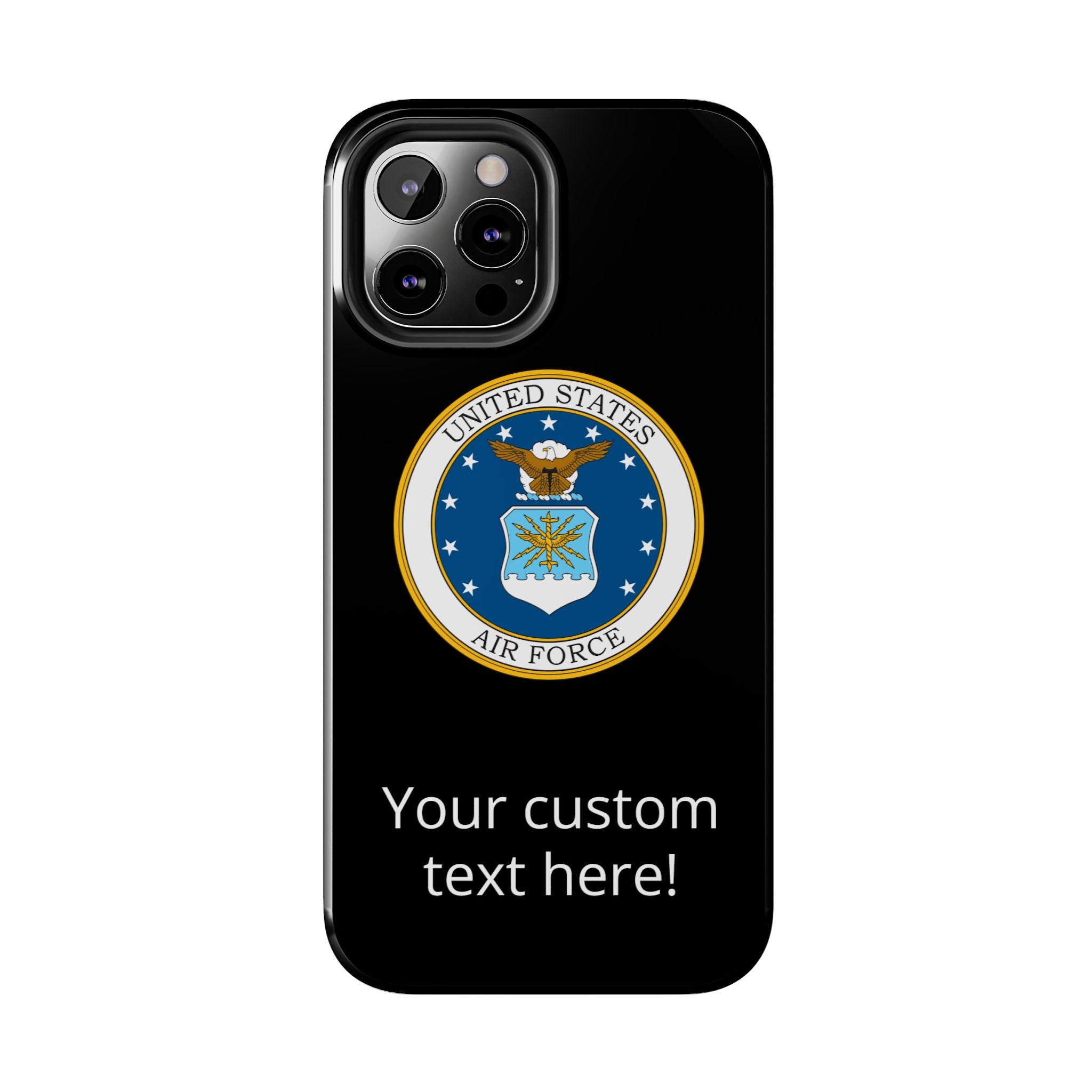 USAF Tough Phone Case — Personalized United States Air Force Emblem