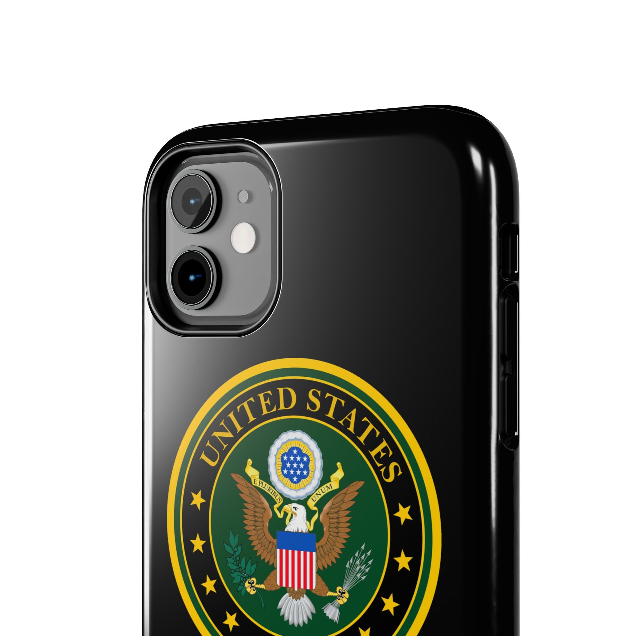 Army Emblem Tough Phone Case — Custom Text Military iPhone Cover