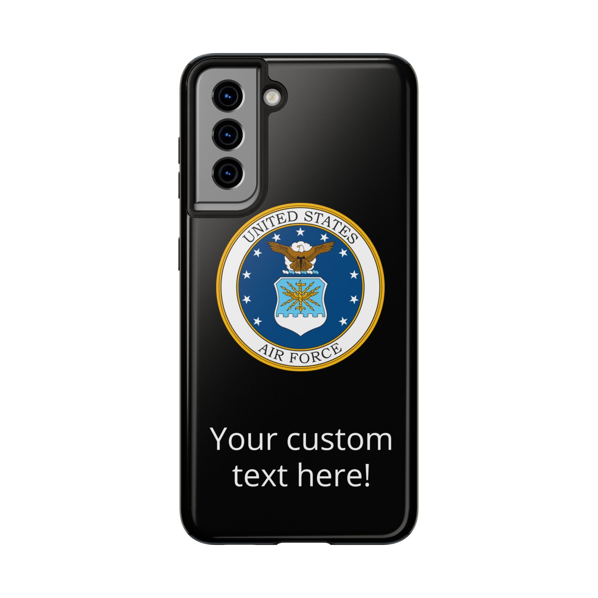 USAF Tough Phone Case — Personalized United States Air Force Emblem