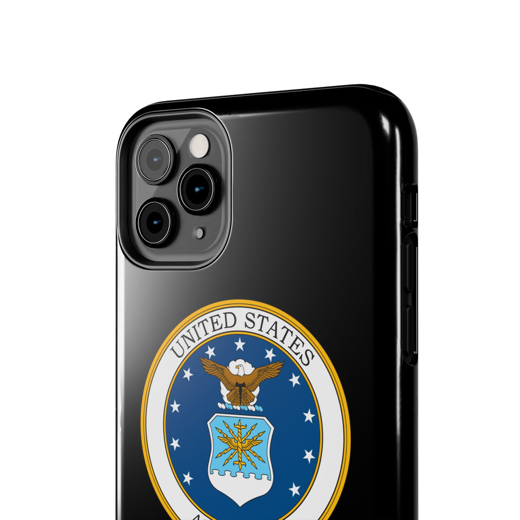 USAF Tough Phone Case — Personalized United States Air Force Emblem