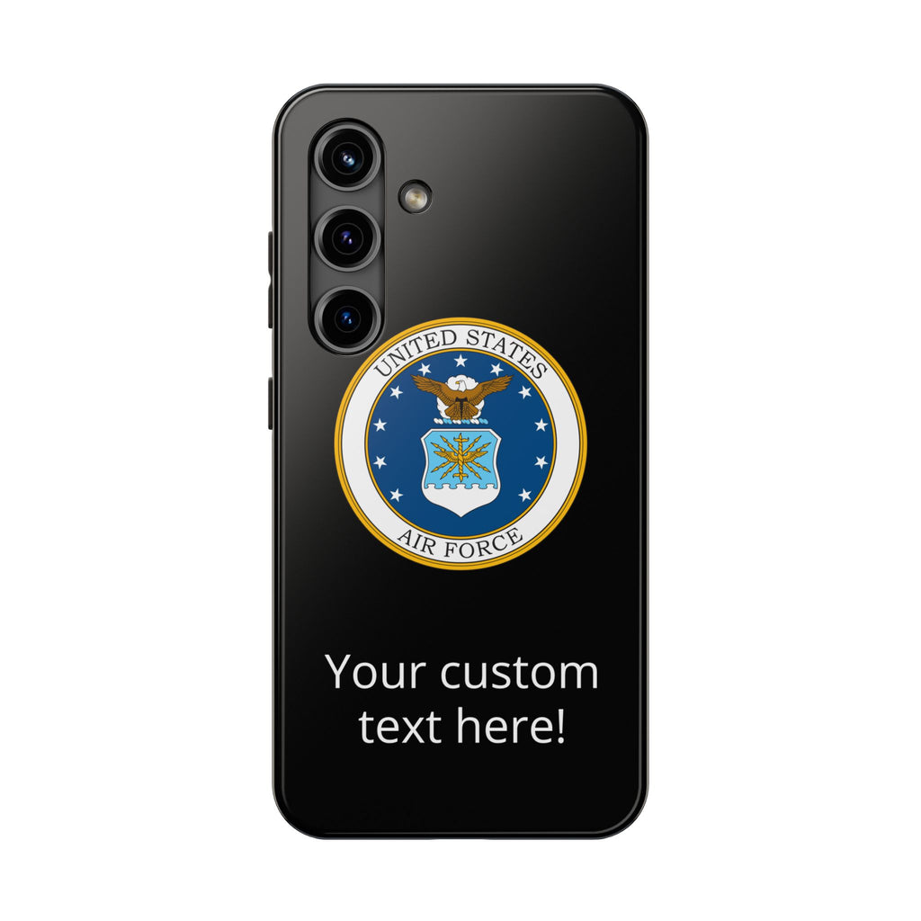 USAF Tough Phone Case — Personalized United States Air Force Emblem