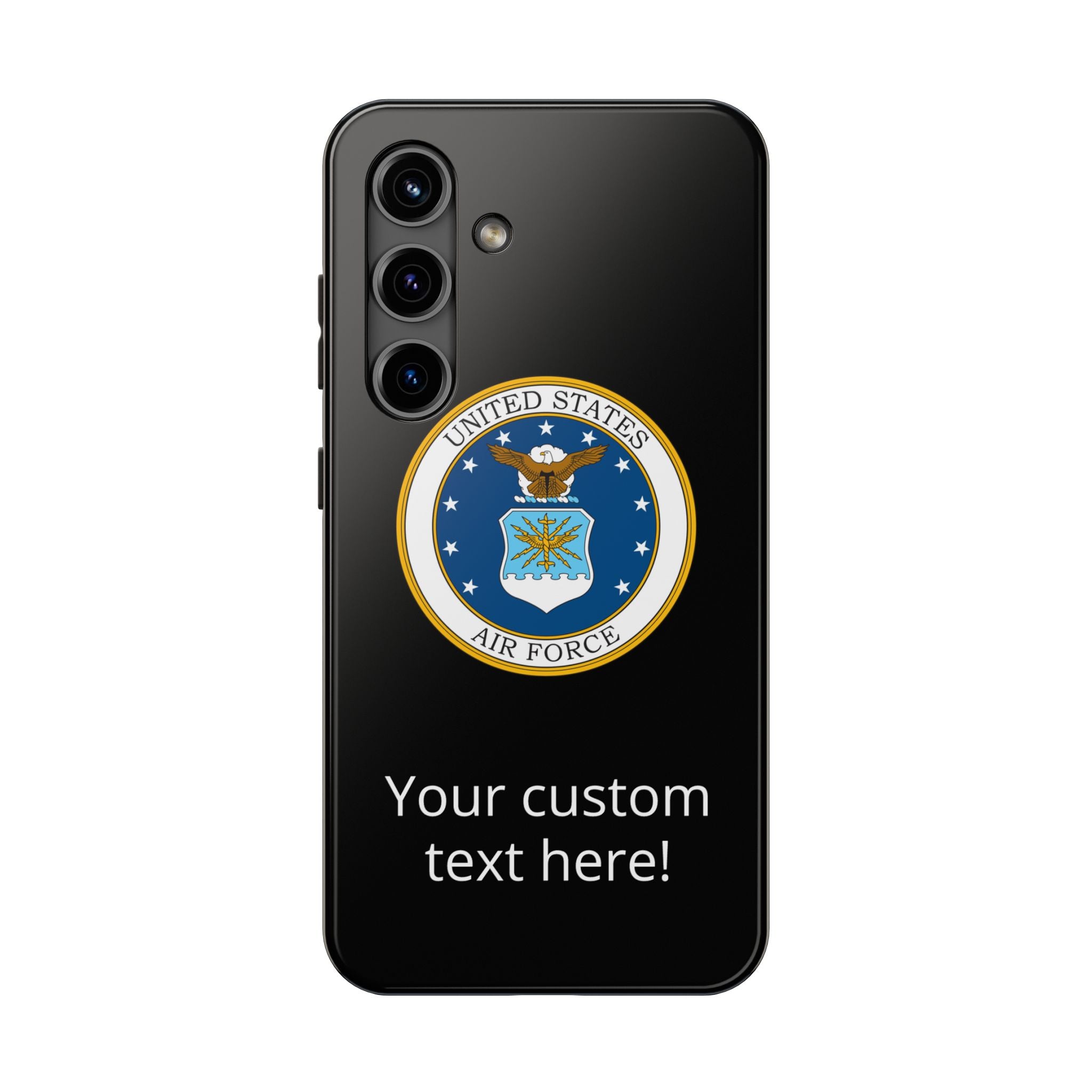 USAF Tough Phone Case — Personalized United States Air Force Emblem