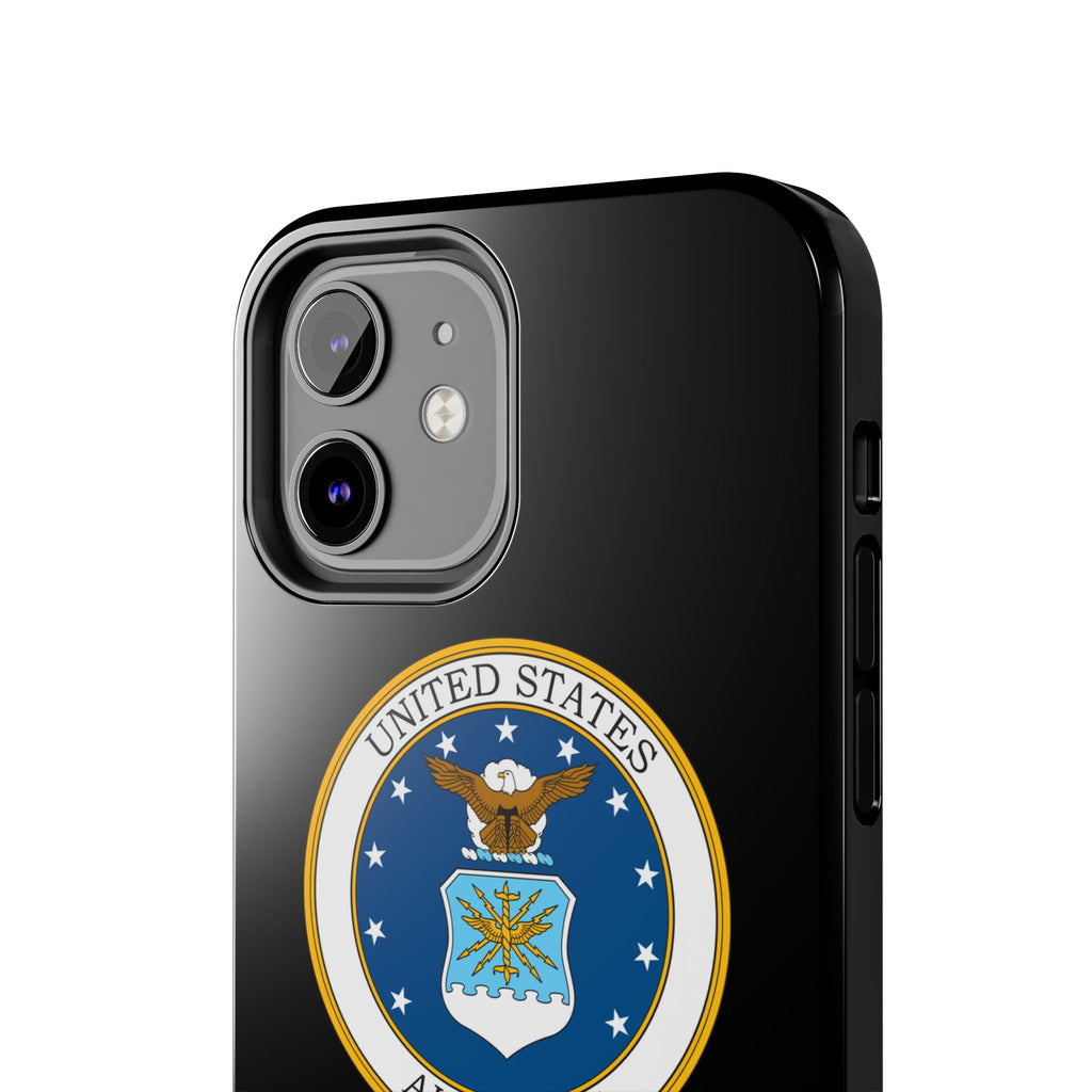 USAF Tough Phone Case — Personalized United States Air Force Emblem