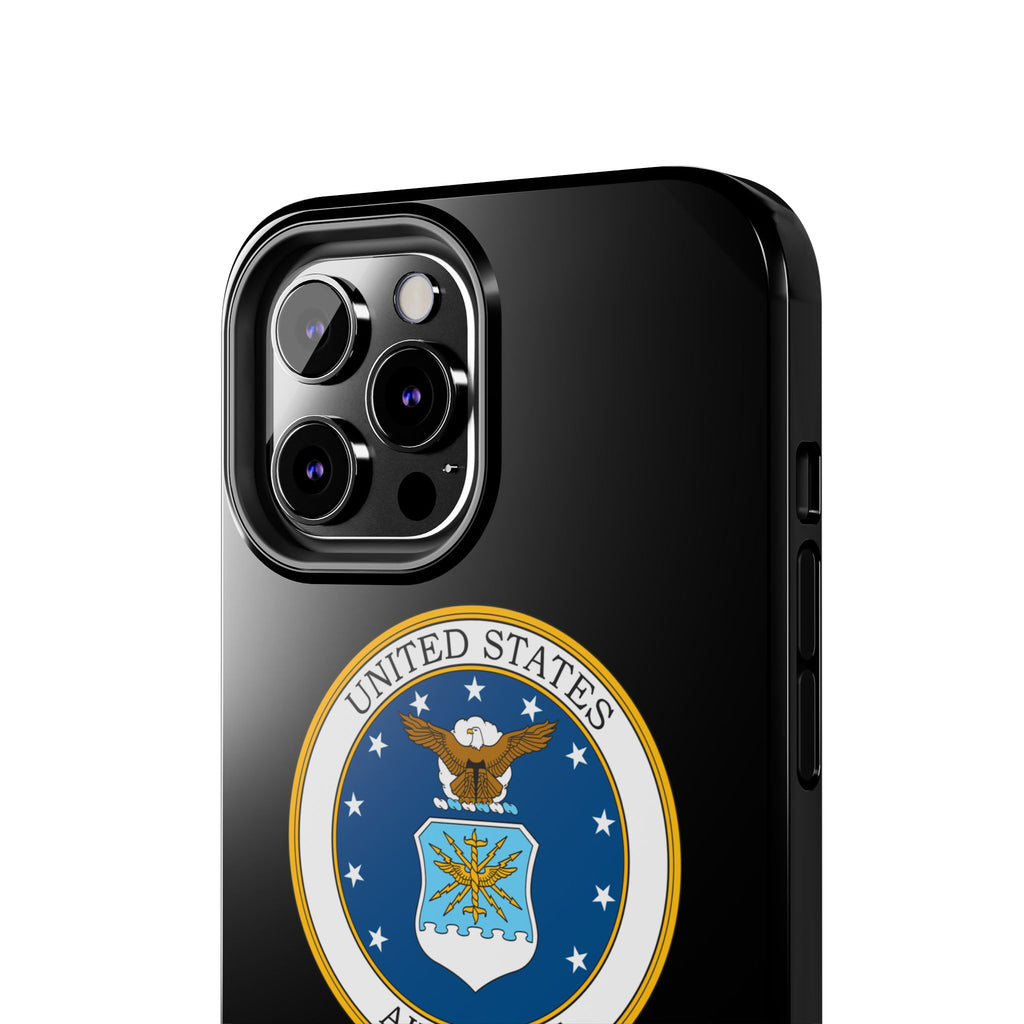 USAF Tough Phone Case — Personalized United States Air Force Emblem