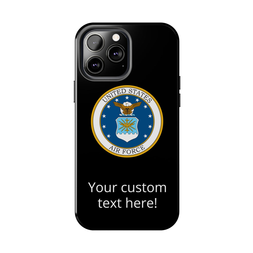 USAF Tough Phone Case — Personalized United States Air Force Emblem