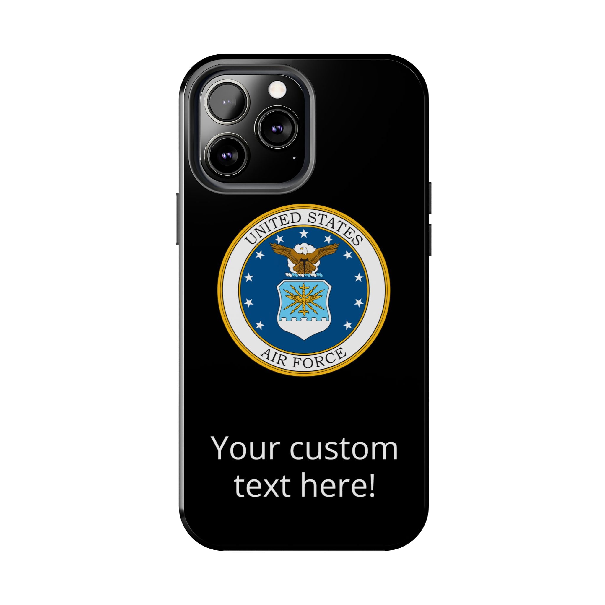 USAF Tough Phone Case — Personalized United States Air Force Emblem