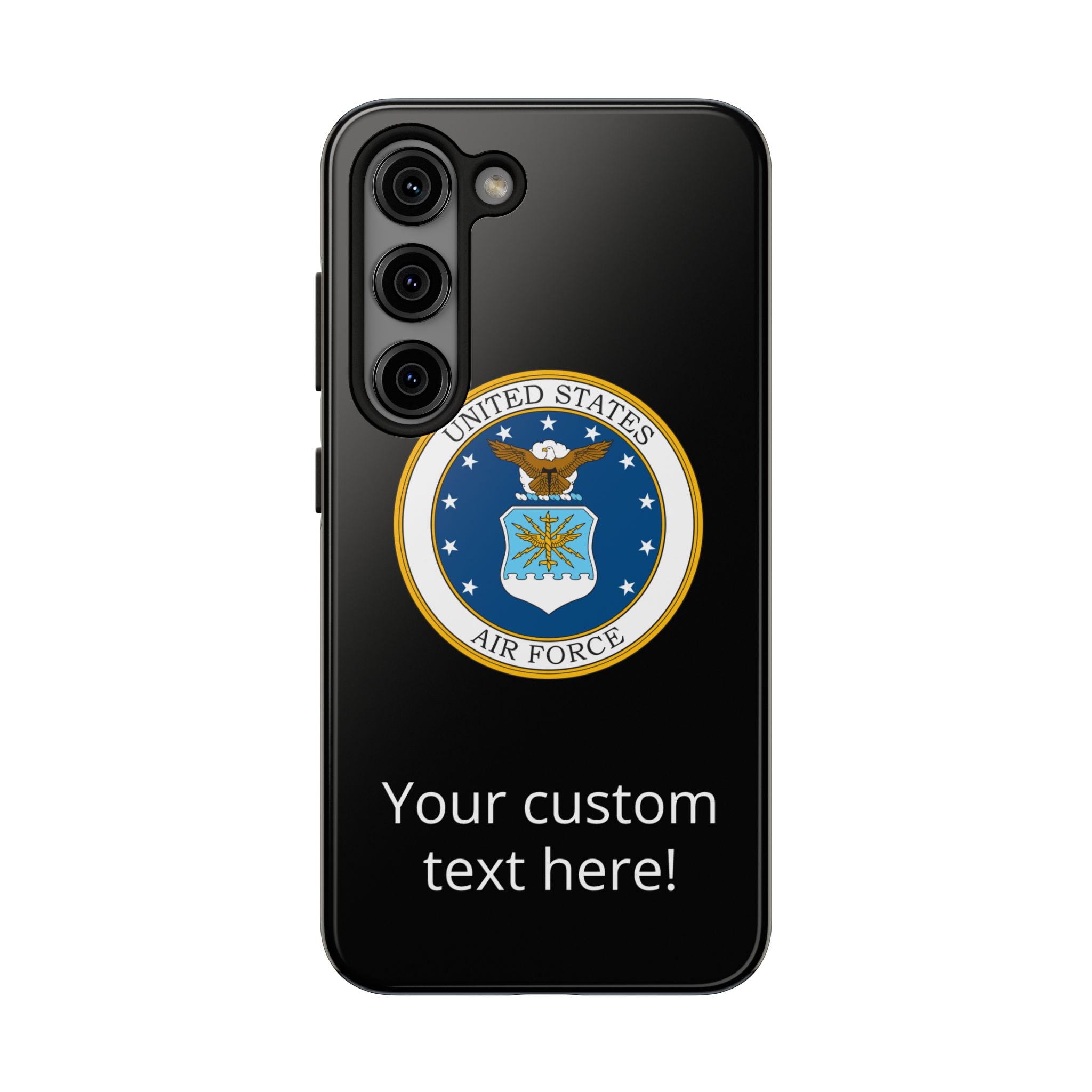 USAF Tough Phone Case — Personalized United States Air Force Emblem
