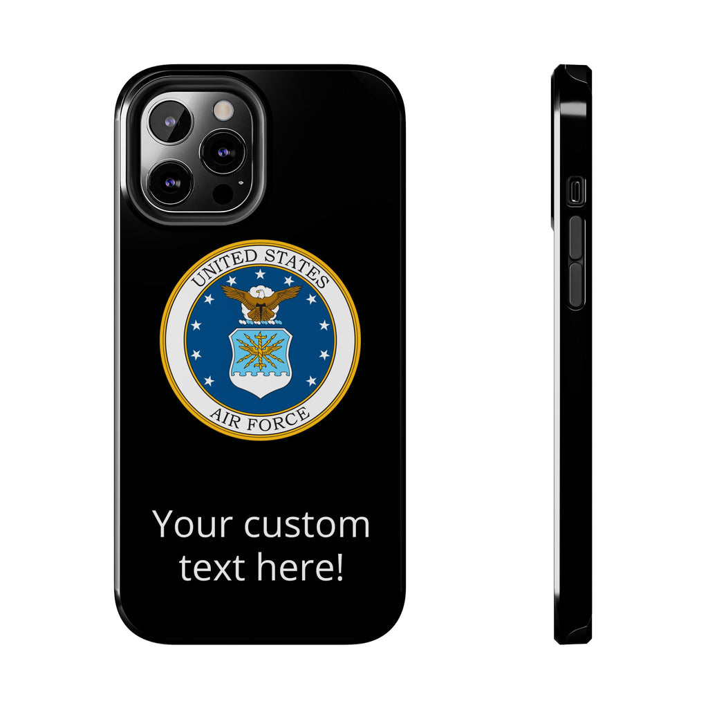 USAF Tough Phone Case — Personalized United States Air Force Emblem