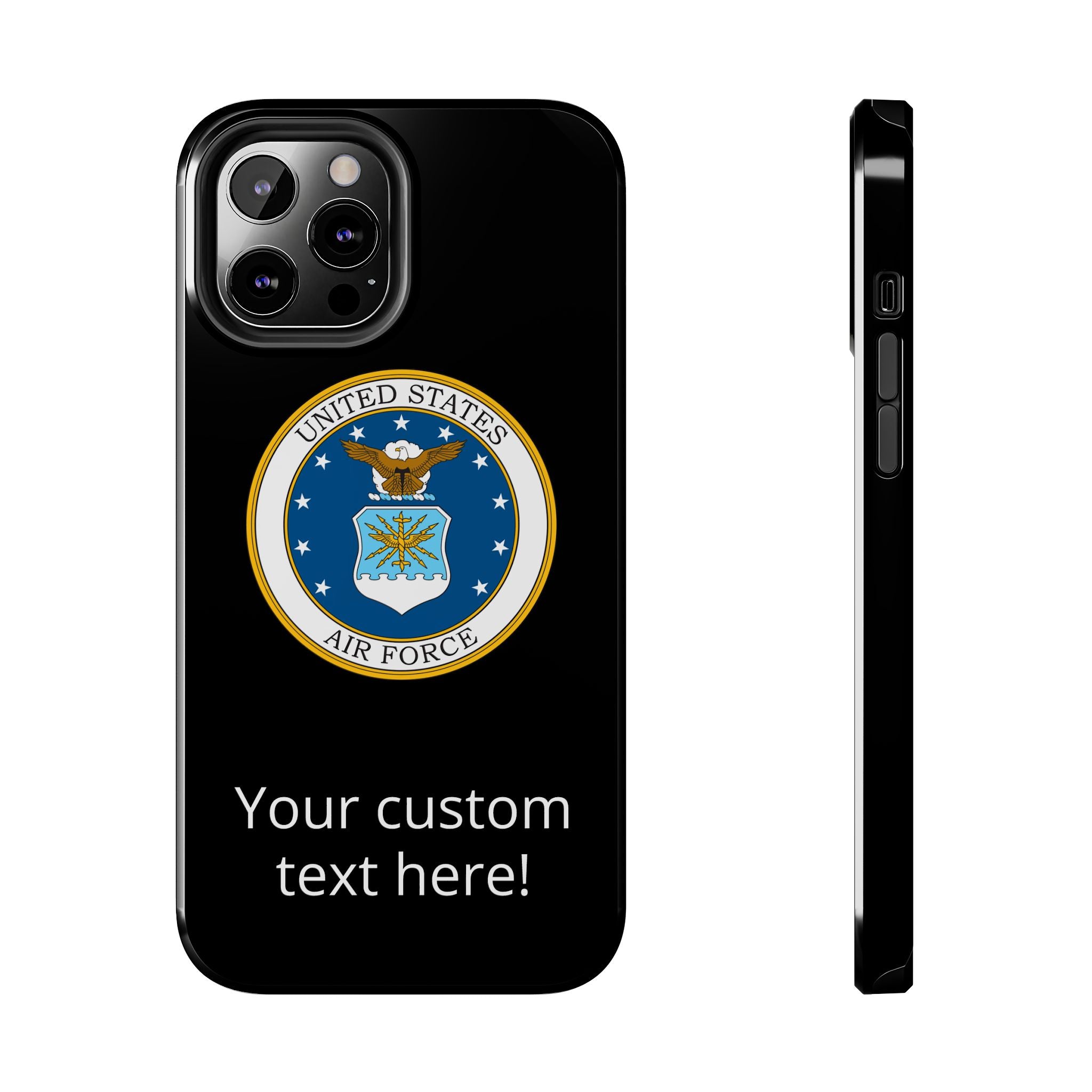 USAF Tough Phone Case — Personalized United States Air Force Emblem