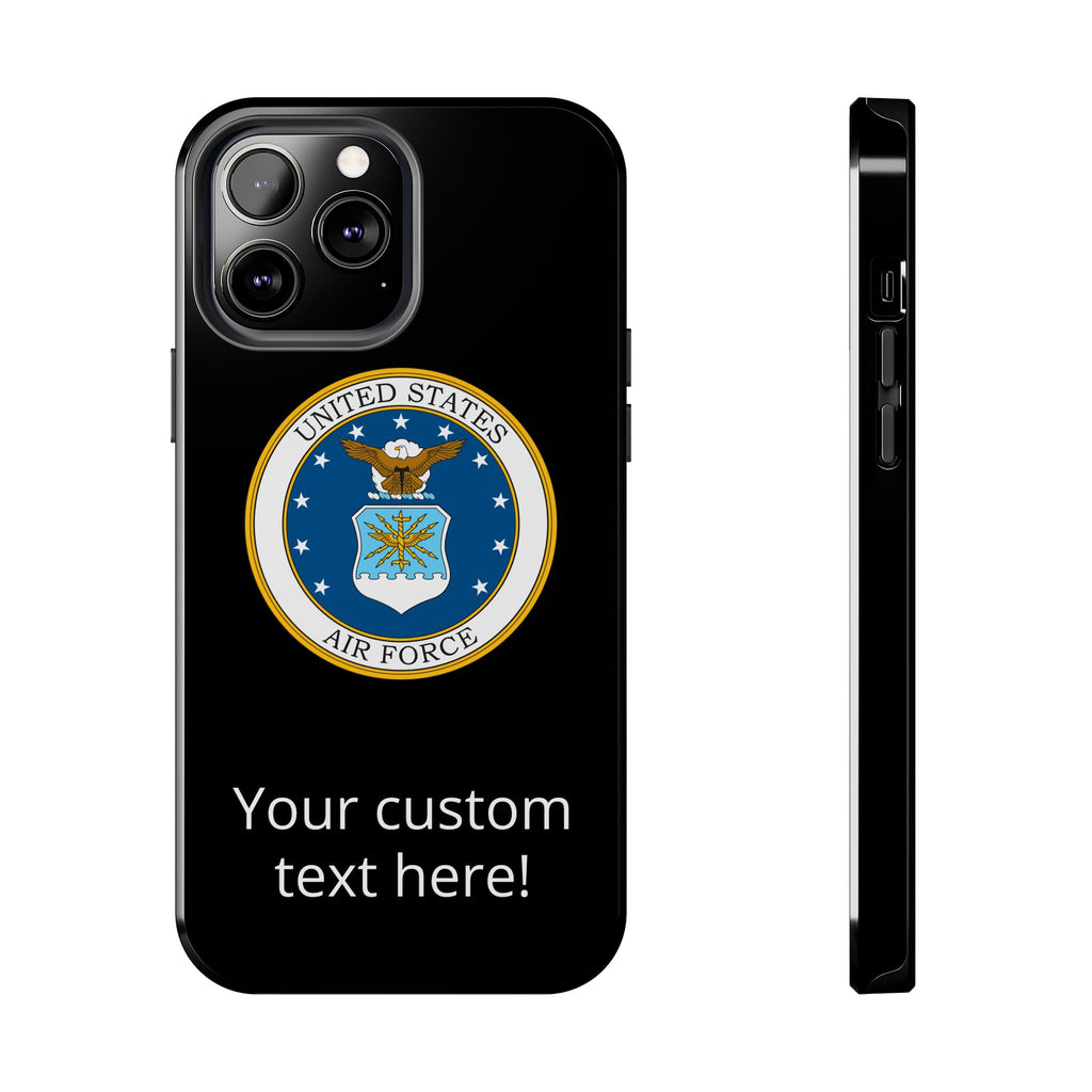 USAF Tough Phone Case — Personalized United States Air Force Emblem