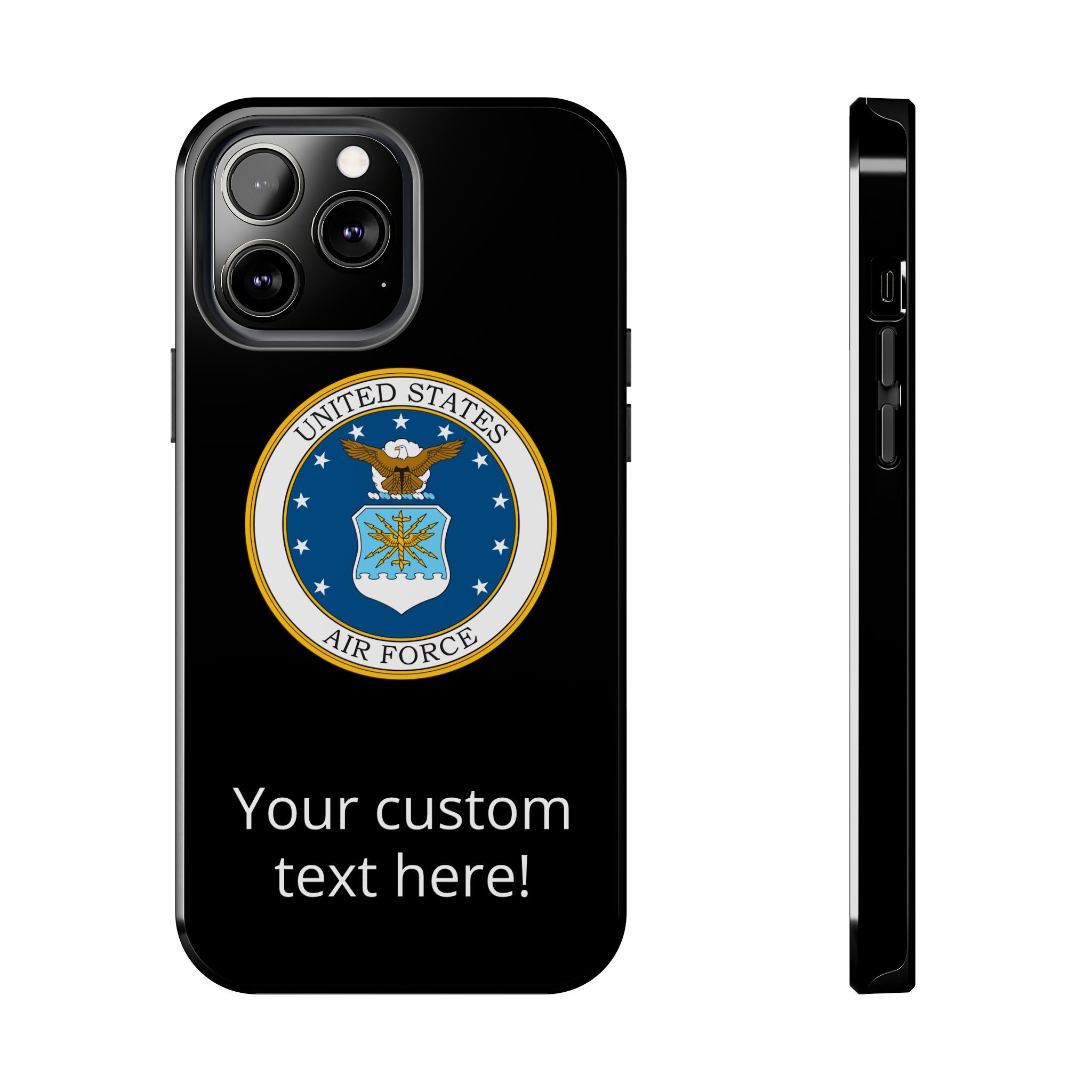 USAF Tough Phone Case — Personalized United States Air Force Emblem