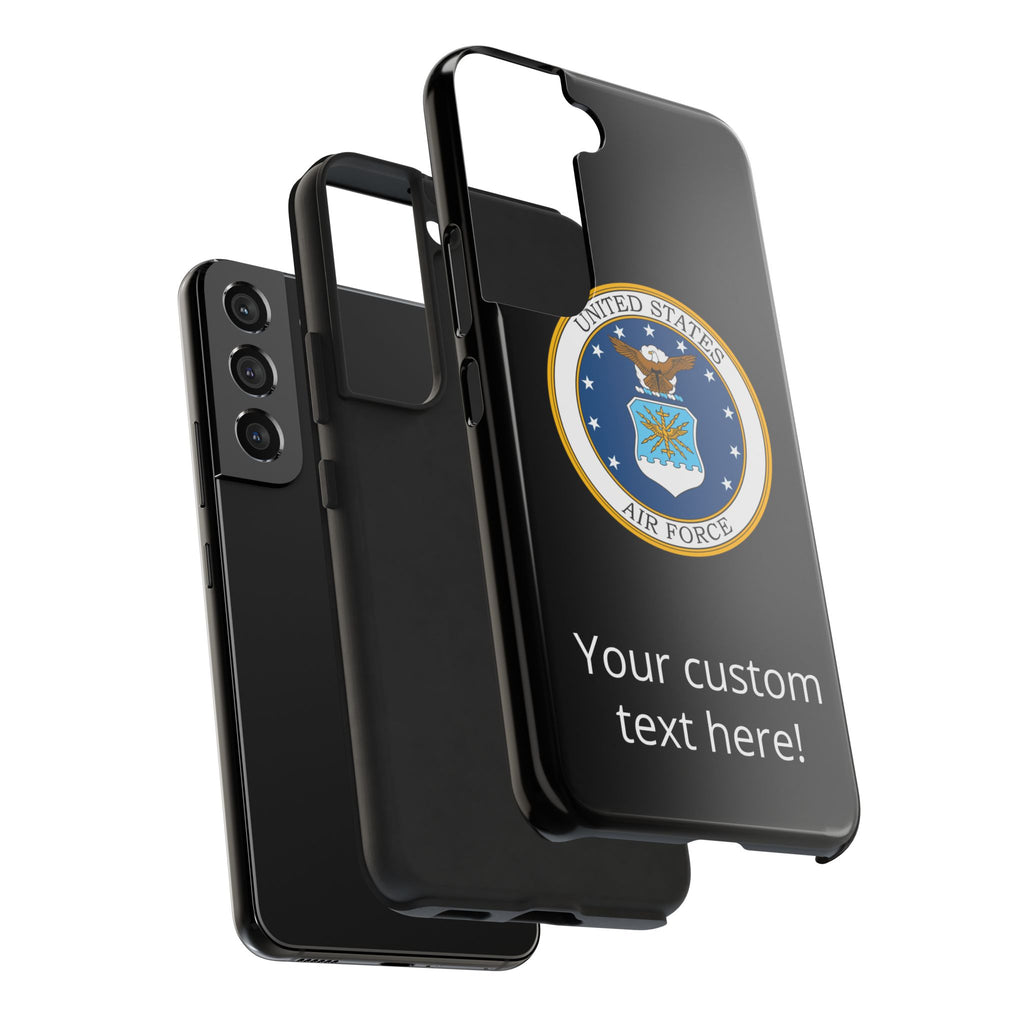 USAF Tough Phone Case — Personalized United States Air Force Emblem