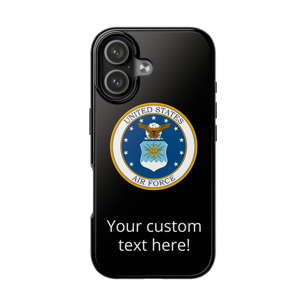 USAF Tough Phone Case — Personalized United States Air Force Emblem