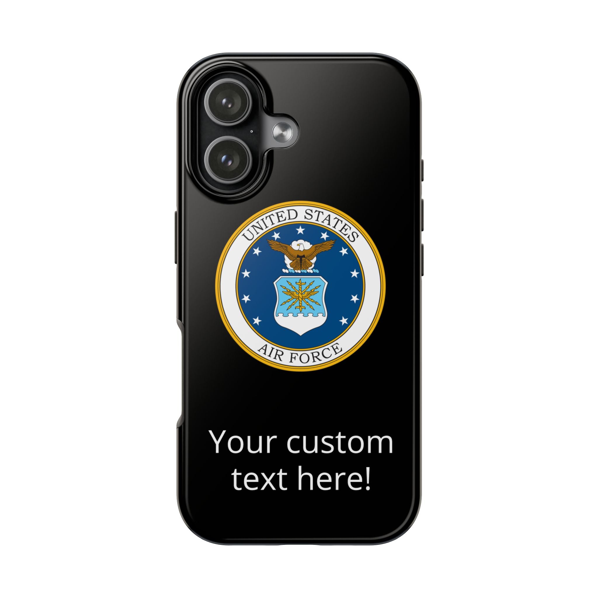 USAF Tough Phone Case — Personalized United States Air Force Emblem