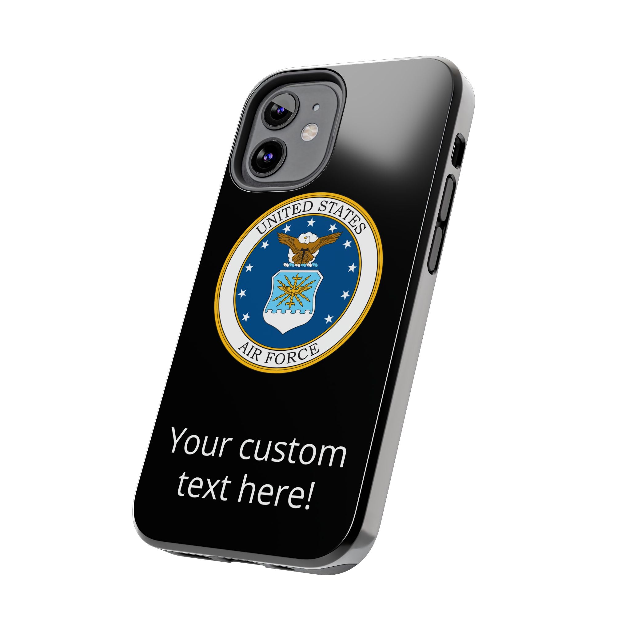 USAF Tough Phone Case — Personalized United States Air Force Emblem
