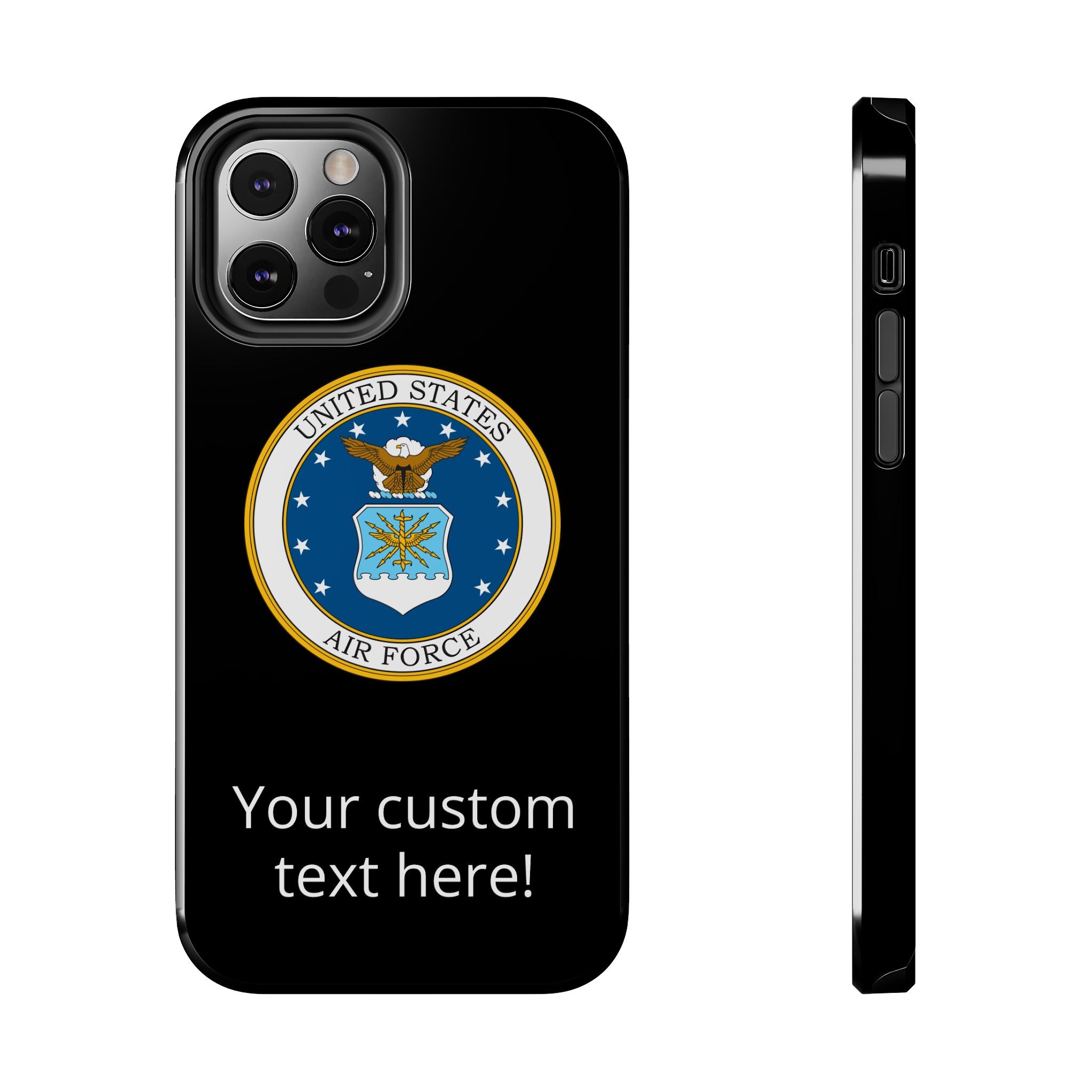 USAF Tough Phone Case — Personalized United States Air Force Emblem