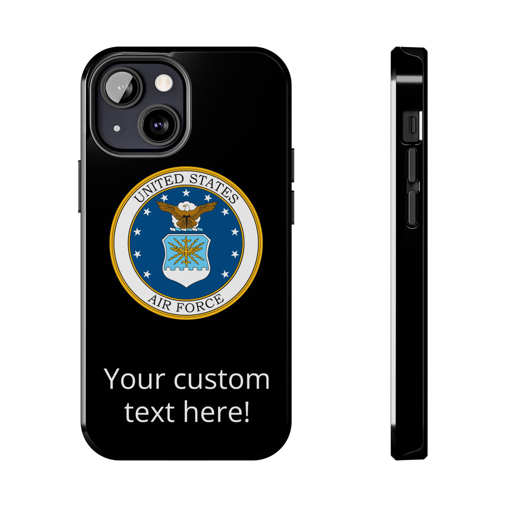 USAF Tough Phone Case — Personalized United States Air Force Emblem