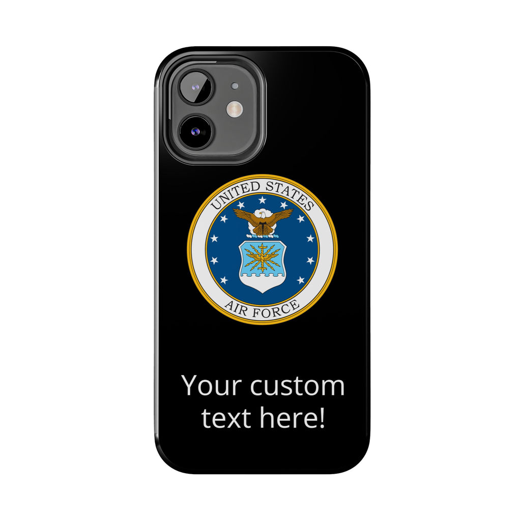 USAF Tough Phone Case — Personalized United States Air Force Emblem