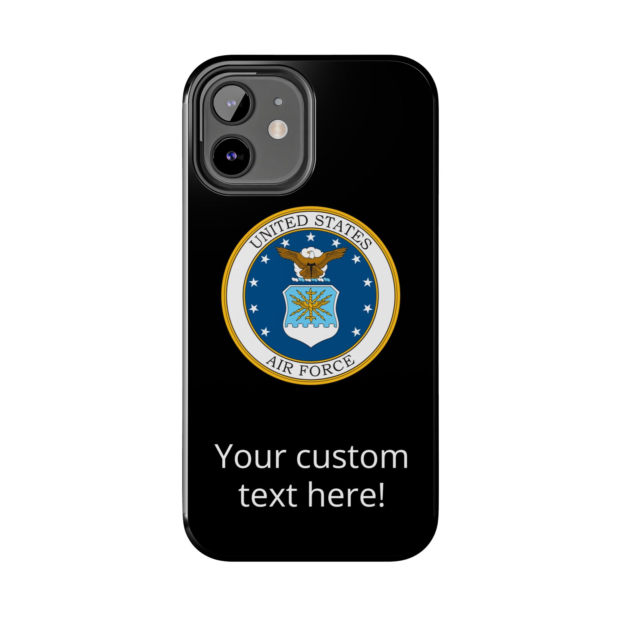 USAF Tough Phone Case — Personalized United States Air Force Emblem