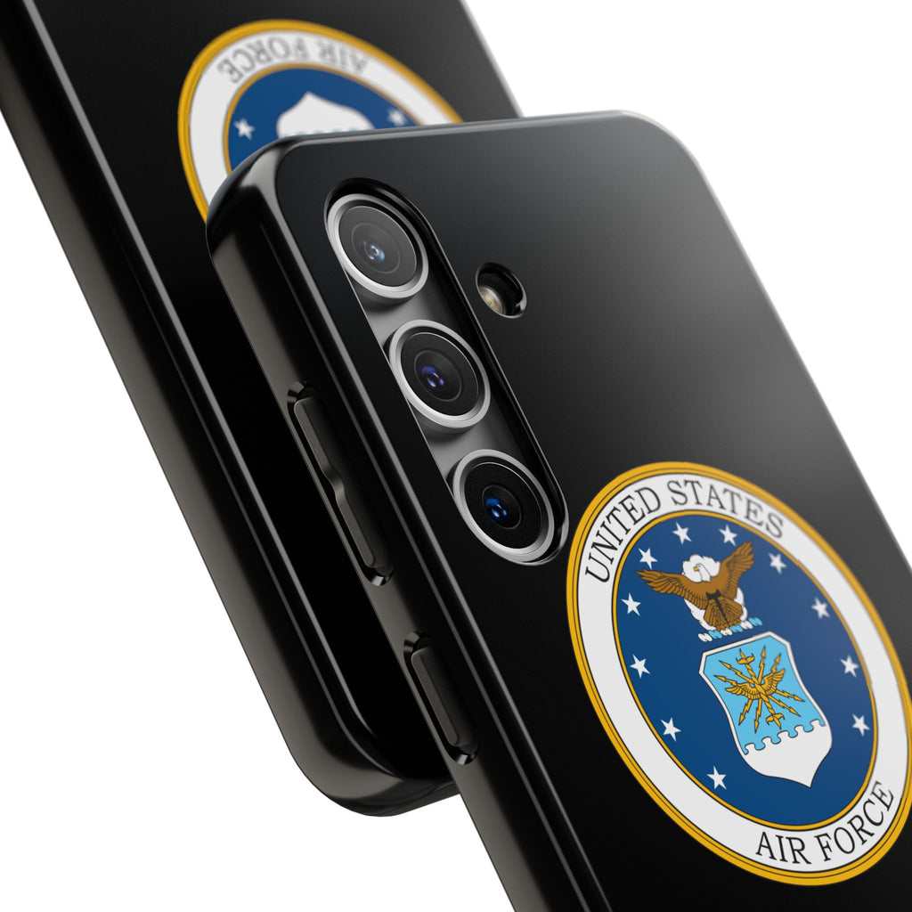 USAF Tough Phone Case — Personalized United States Air Force Emblem