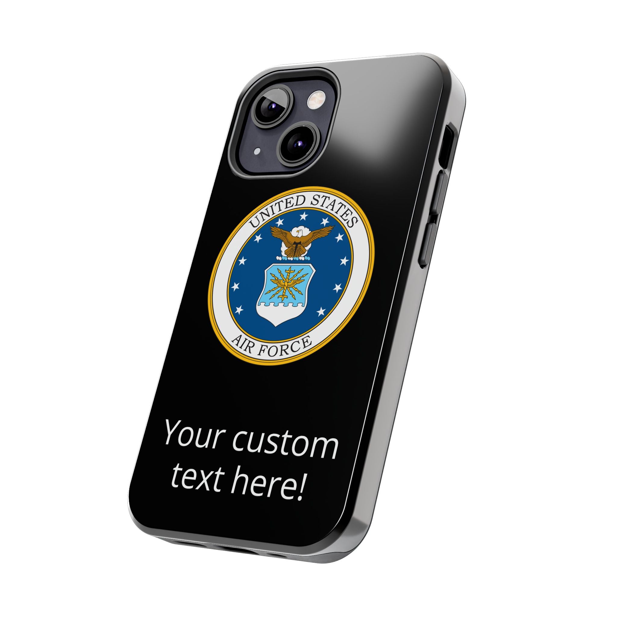 USAF Tough Phone Case — Personalized United States Air Force Emblem