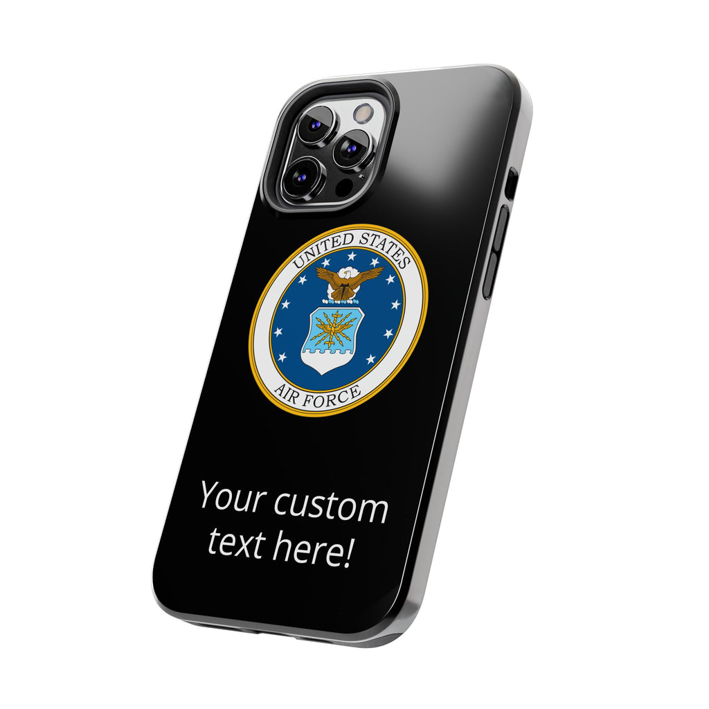 USAF Tough Phone Case — Personalized United States Air Force Emblem