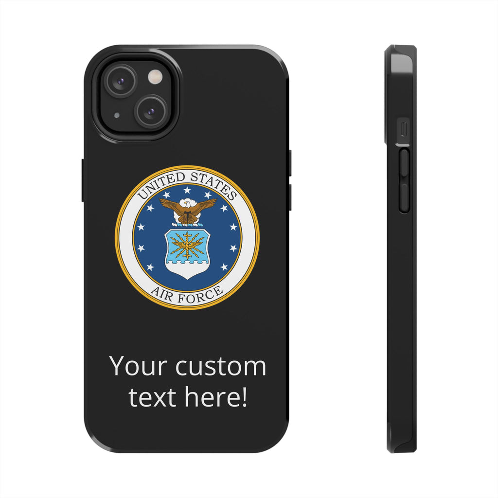USAF Tough Phone Case — Personalized United States Air Force Emblem