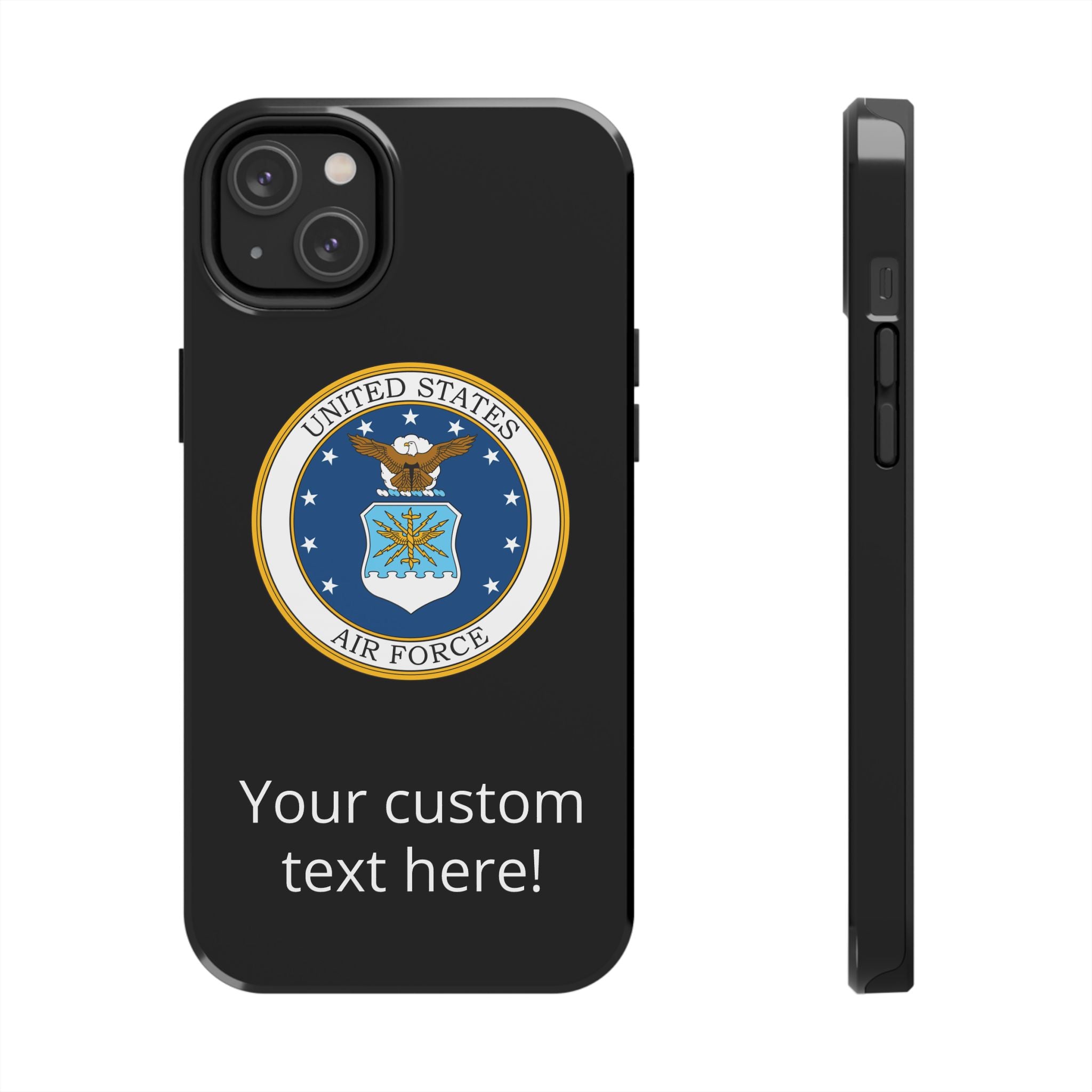 USAF Tough Phone Case — Personalized United States Air Force Emblem