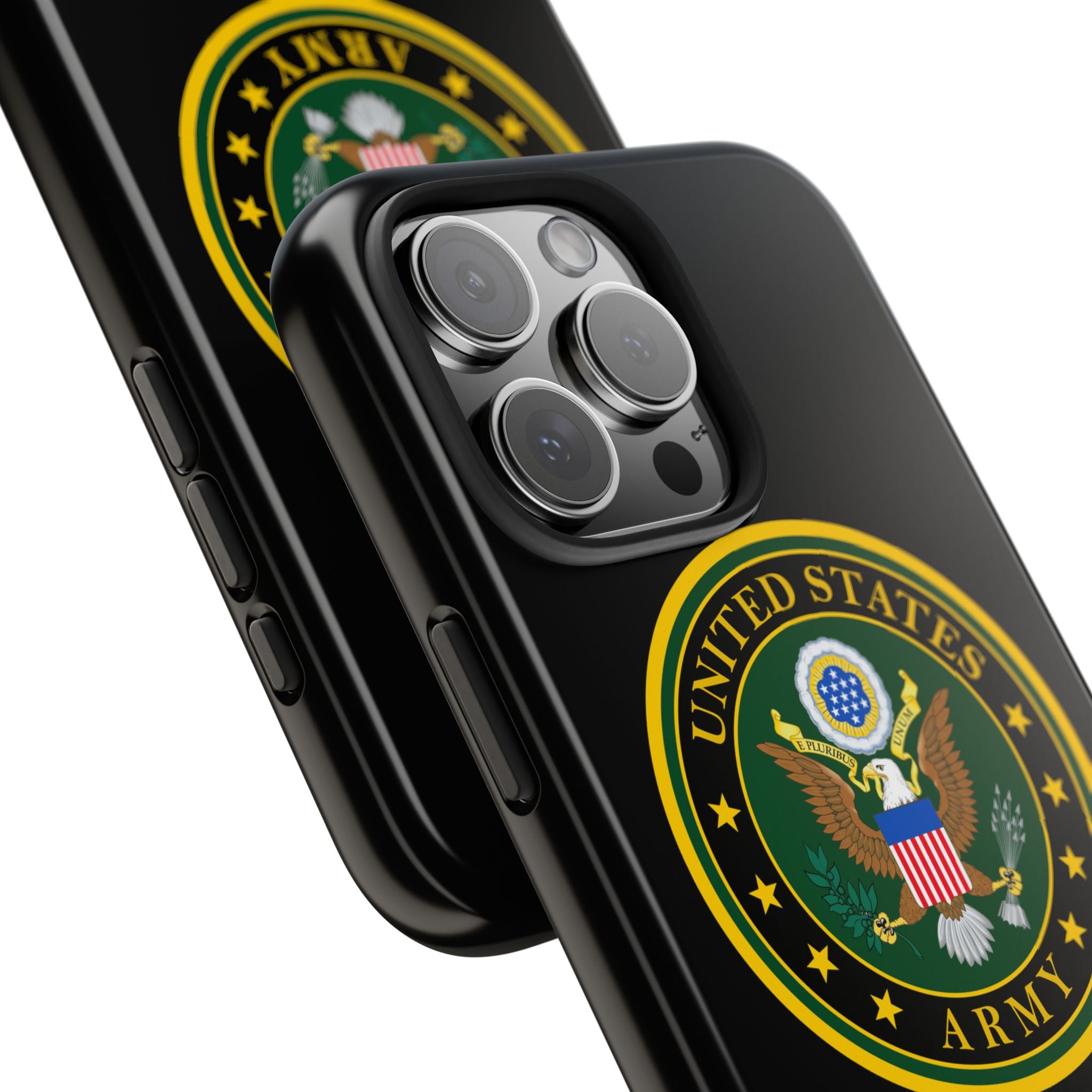 Army Emblem Tough Phone Case — Custom Text Military iPhone Cover