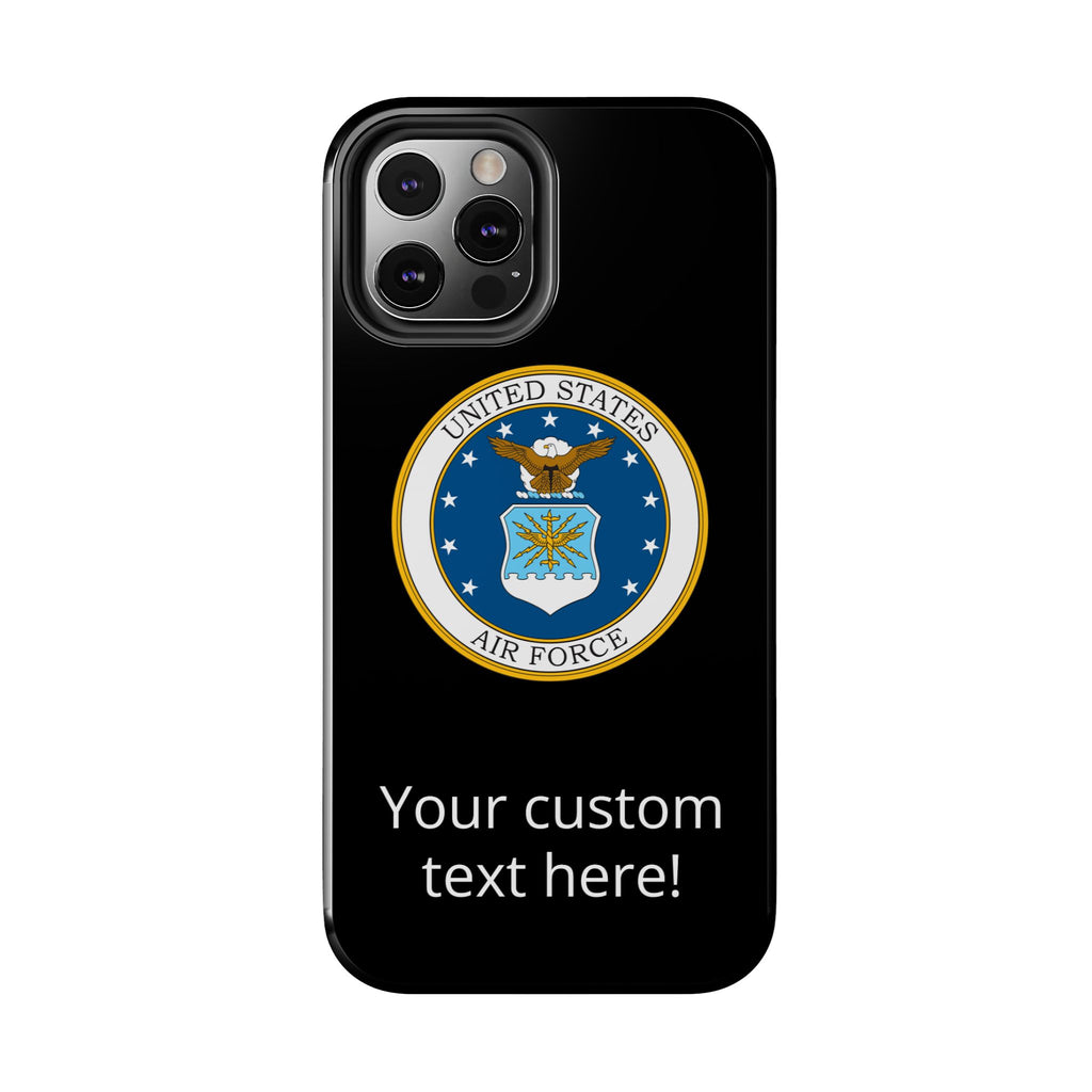 USAF Tough Phone Case — Personalized United States Air Force Emblem