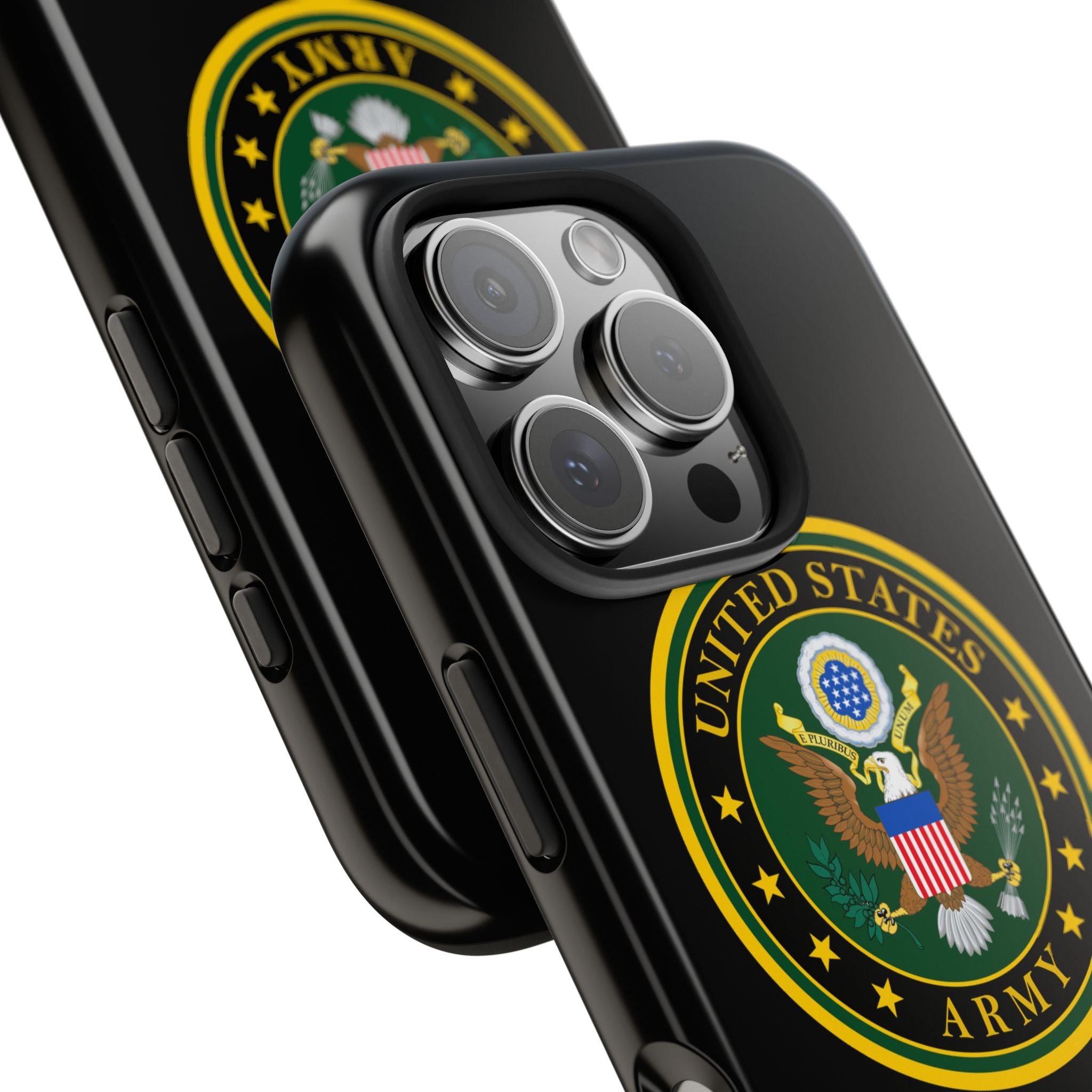 Army Emblem Tough Phone Case — Custom Text Military iPhone Cover