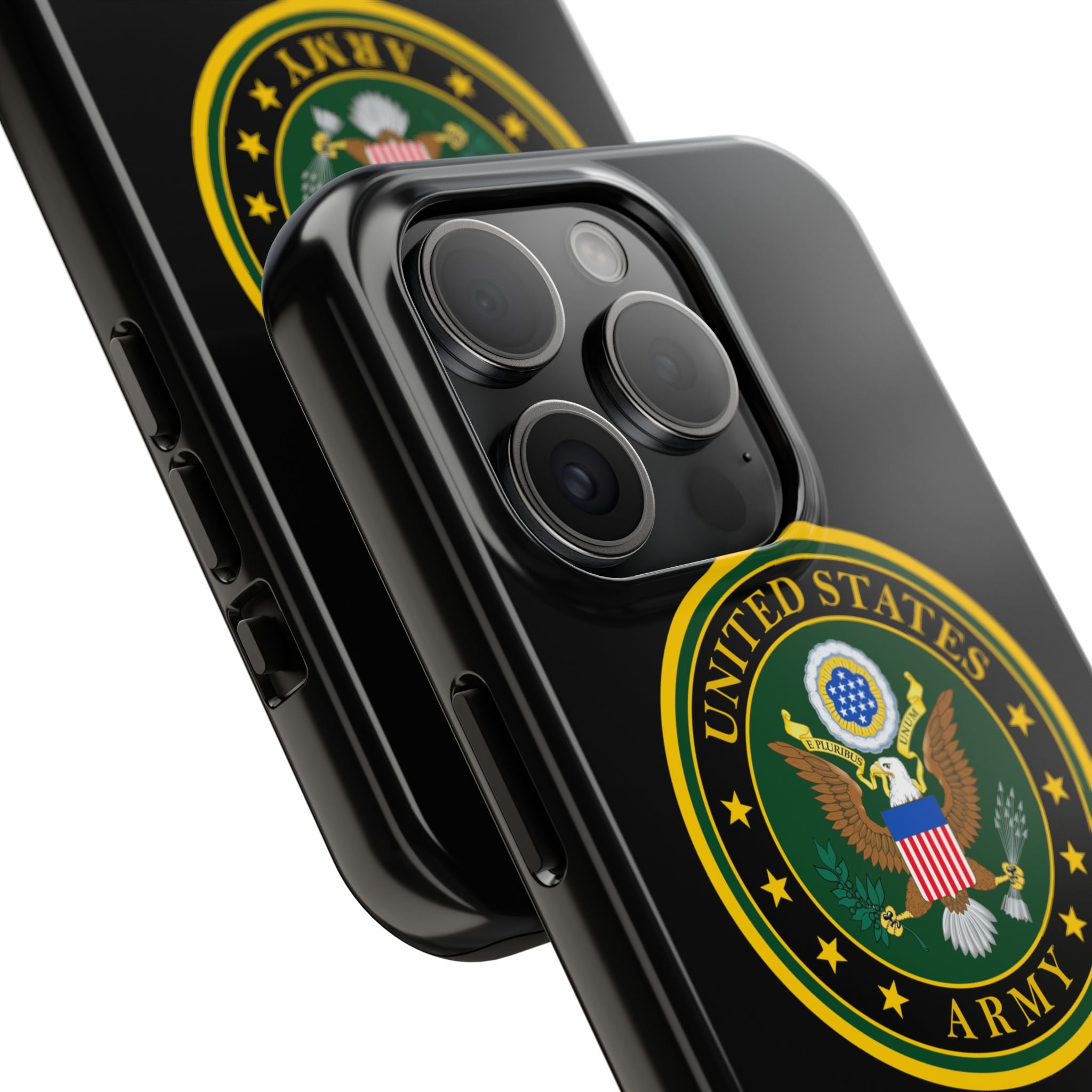 Army Emblem Tough Phone Case — Custom Text Military iPhone Cover