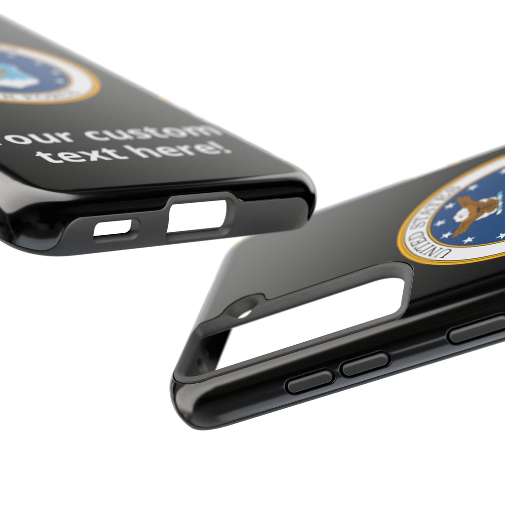 USAF Tough Phone Case — Personalized United States Air Force Emblem