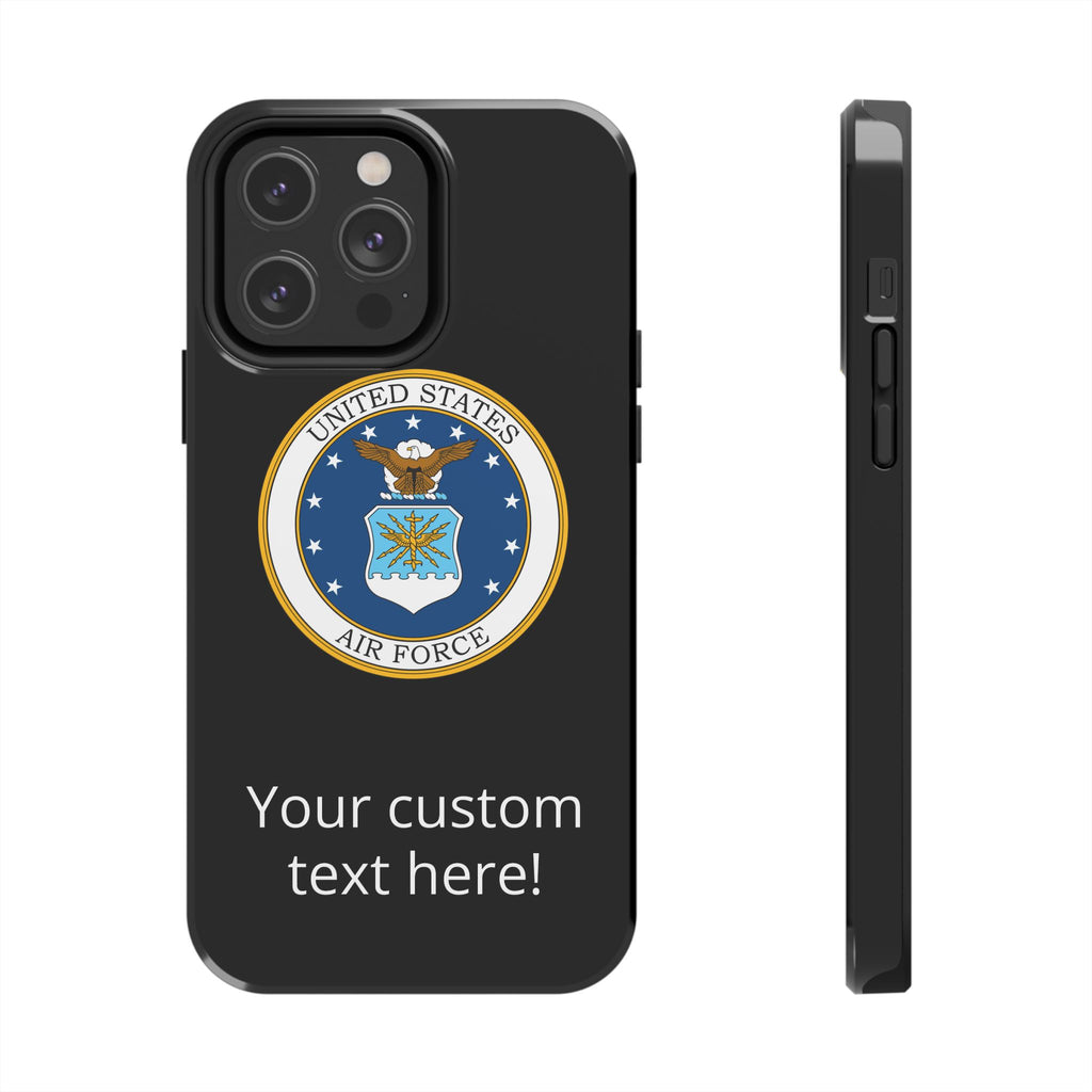 USAF Tough Phone Case — Personalized United States Air Force Emblem