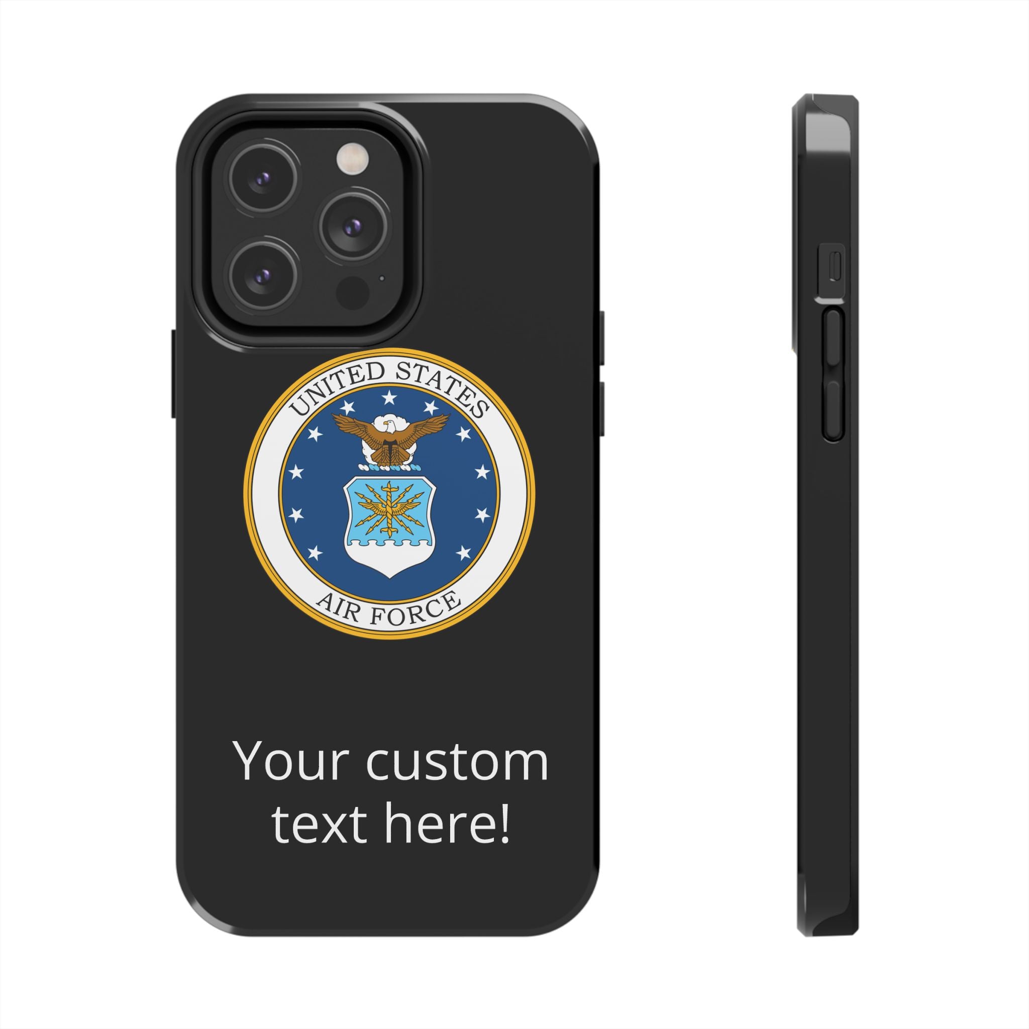 USAF Tough Phone Case — Personalized United States Air Force Emblem