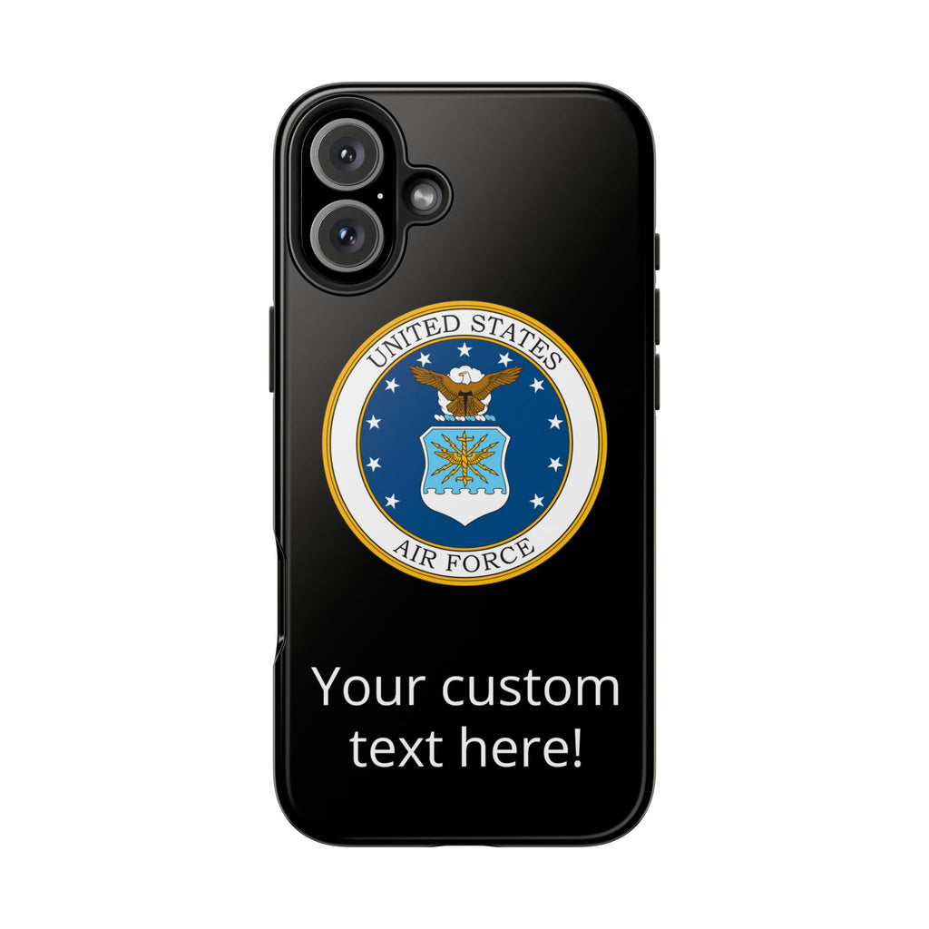 USAF Tough Phone Case — Personalized United States Air Force Emblem