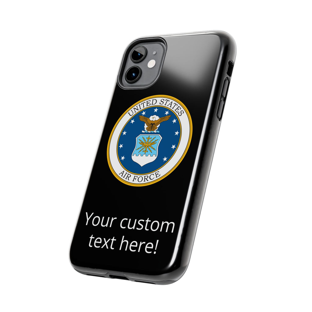 USAF Tough Phone Case — Personalized United States Air Force Emblem