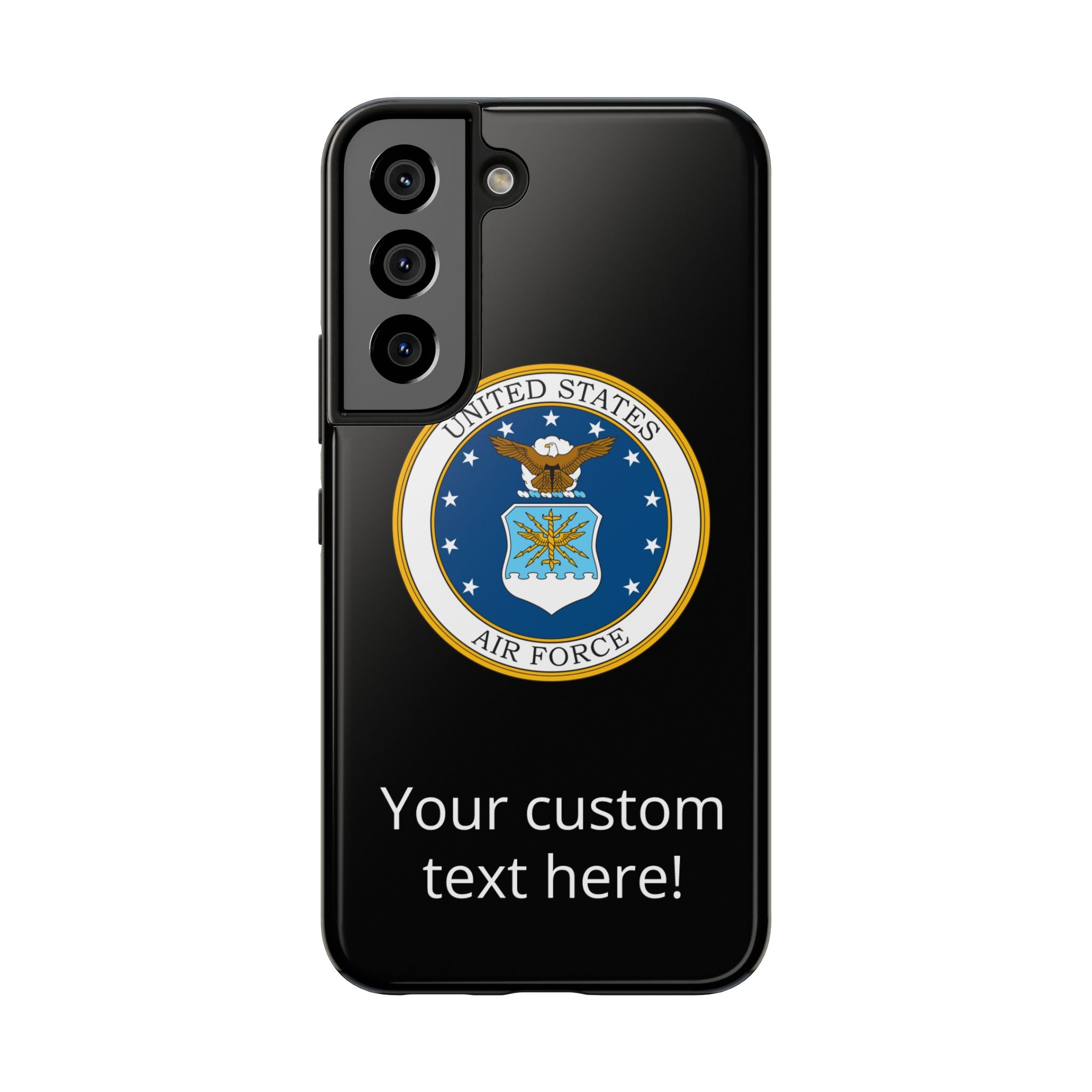 USAF Tough Phone Case — Personalized United States Air Force Emblem