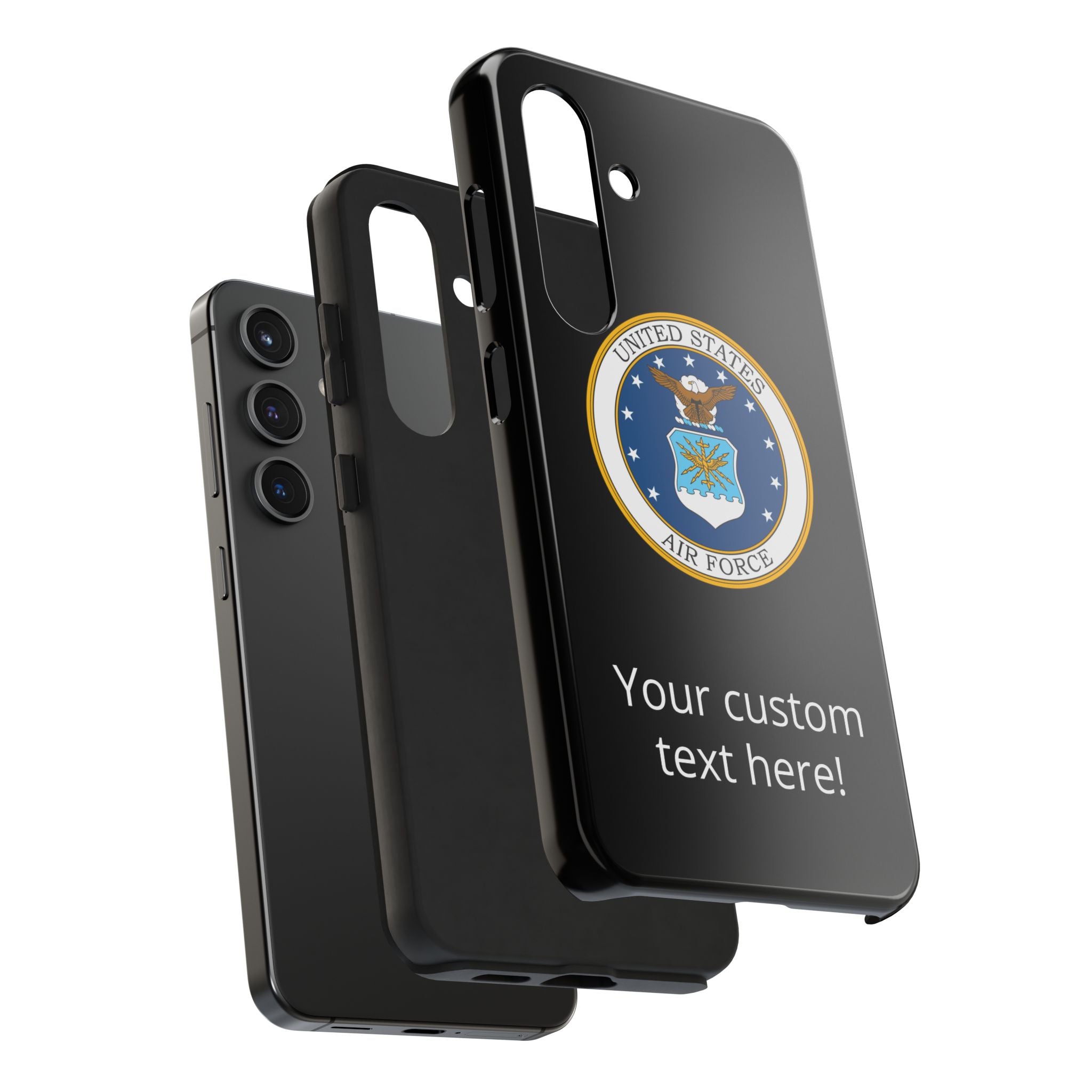 USAF Tough Phone Case — Personalized United States Air Force Emblem